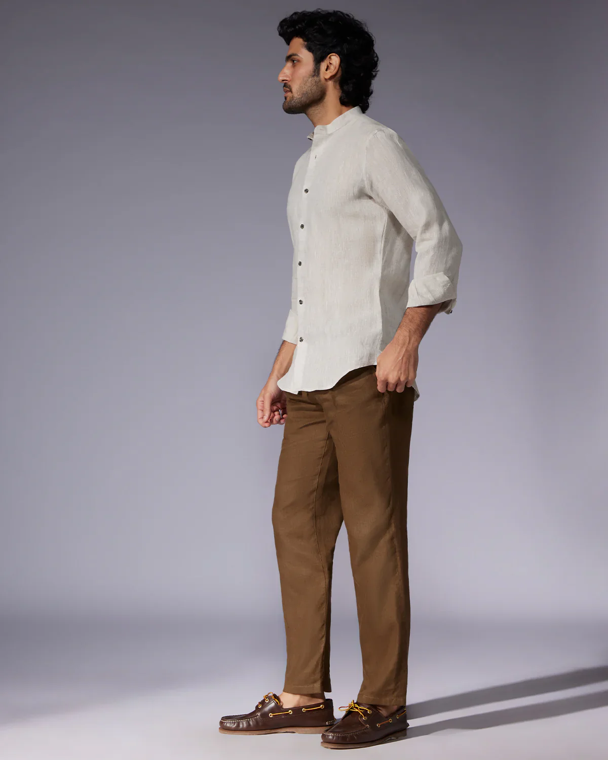100% Linen Shirt - Ecru - Image 4