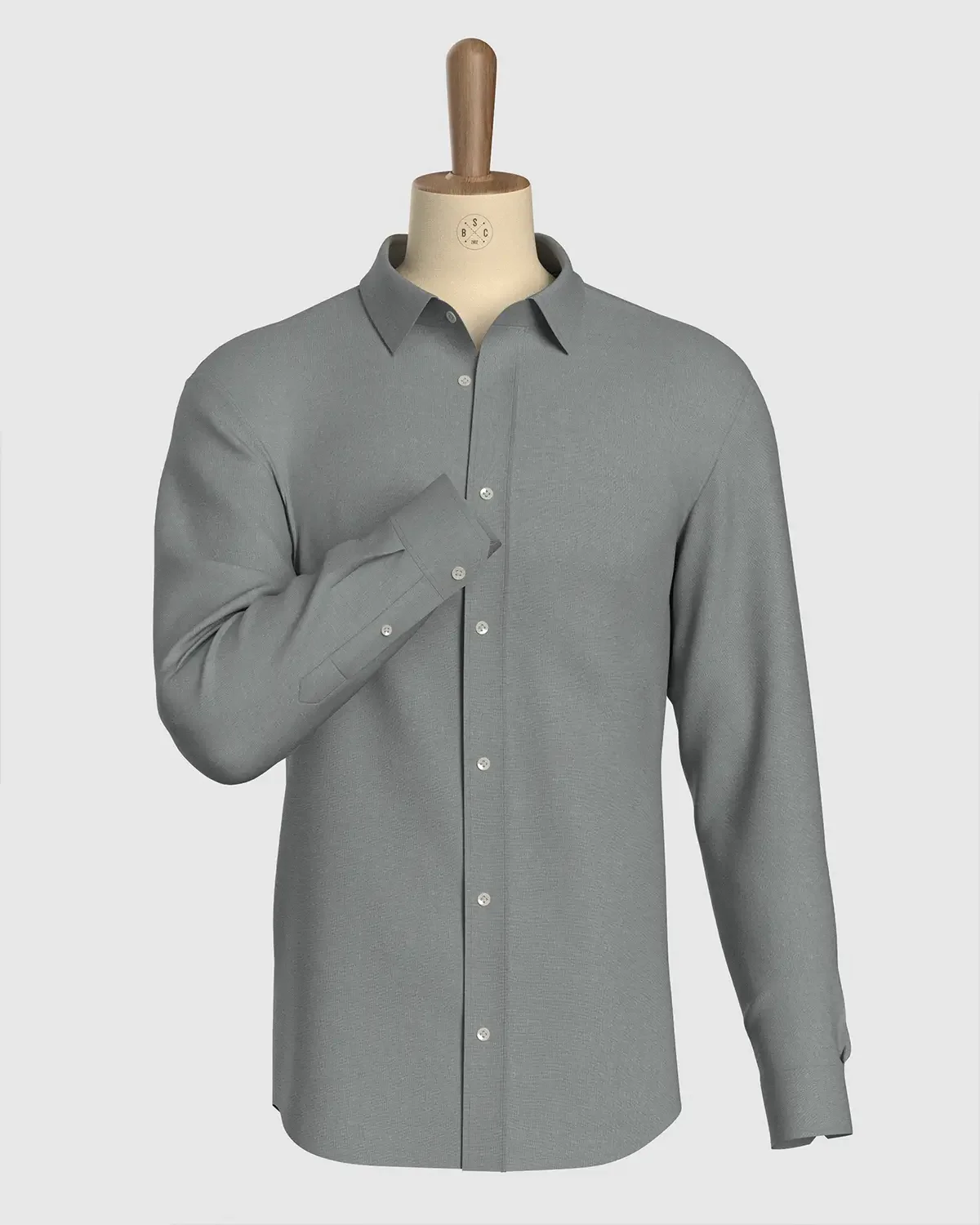 100% Linen Shirt - Green - Image 2