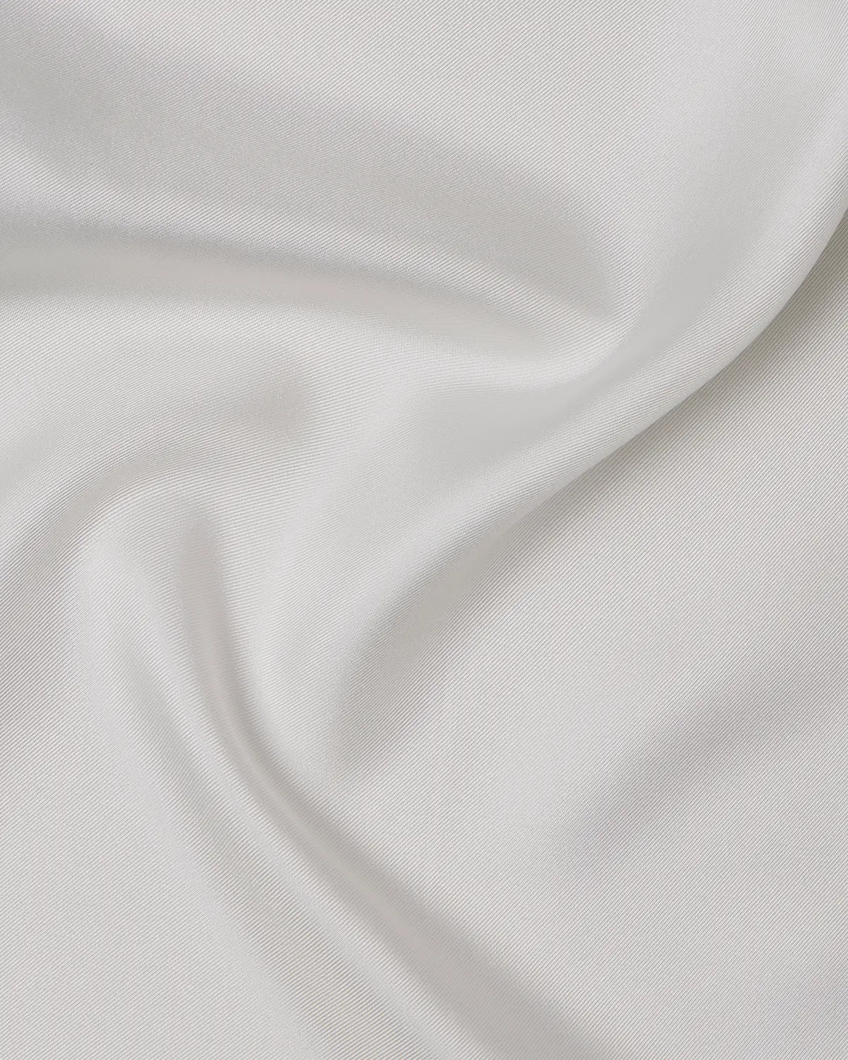 100% Silk Pocket Square - White - Image 3