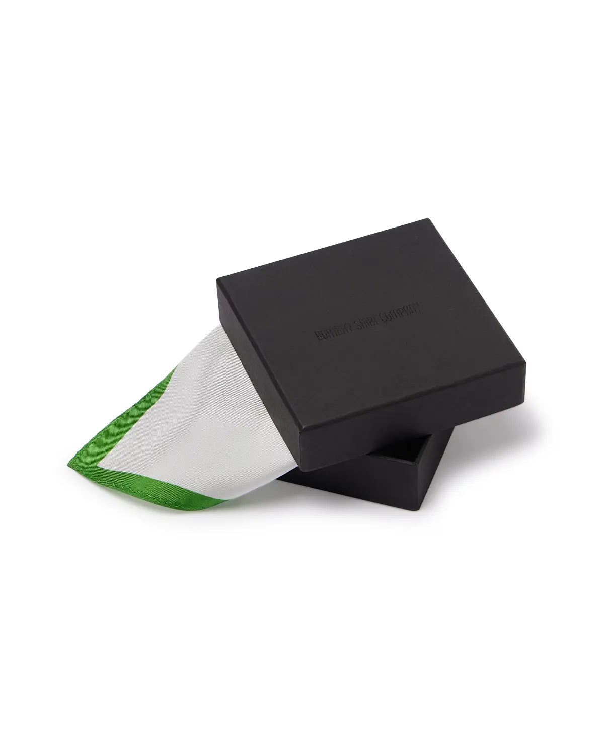 100% Silk Pocket Square - White - Image 4