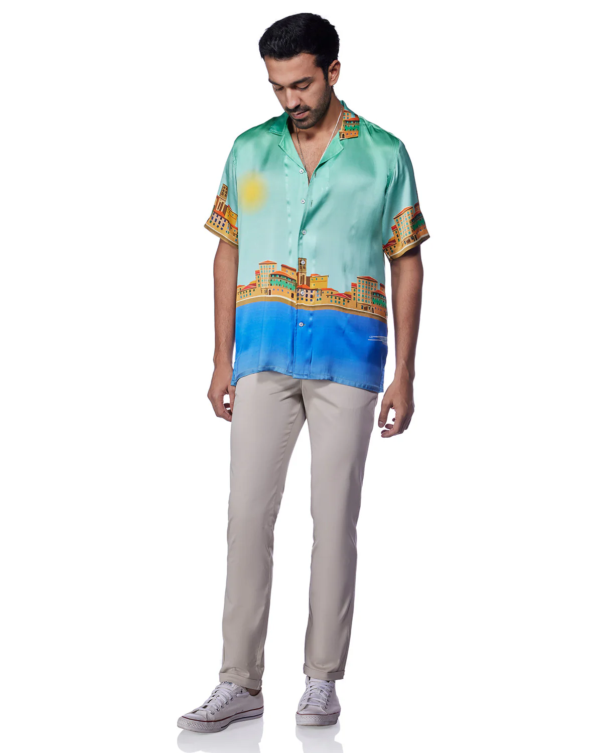 100% Silk Shirt - Aruba - Image 3