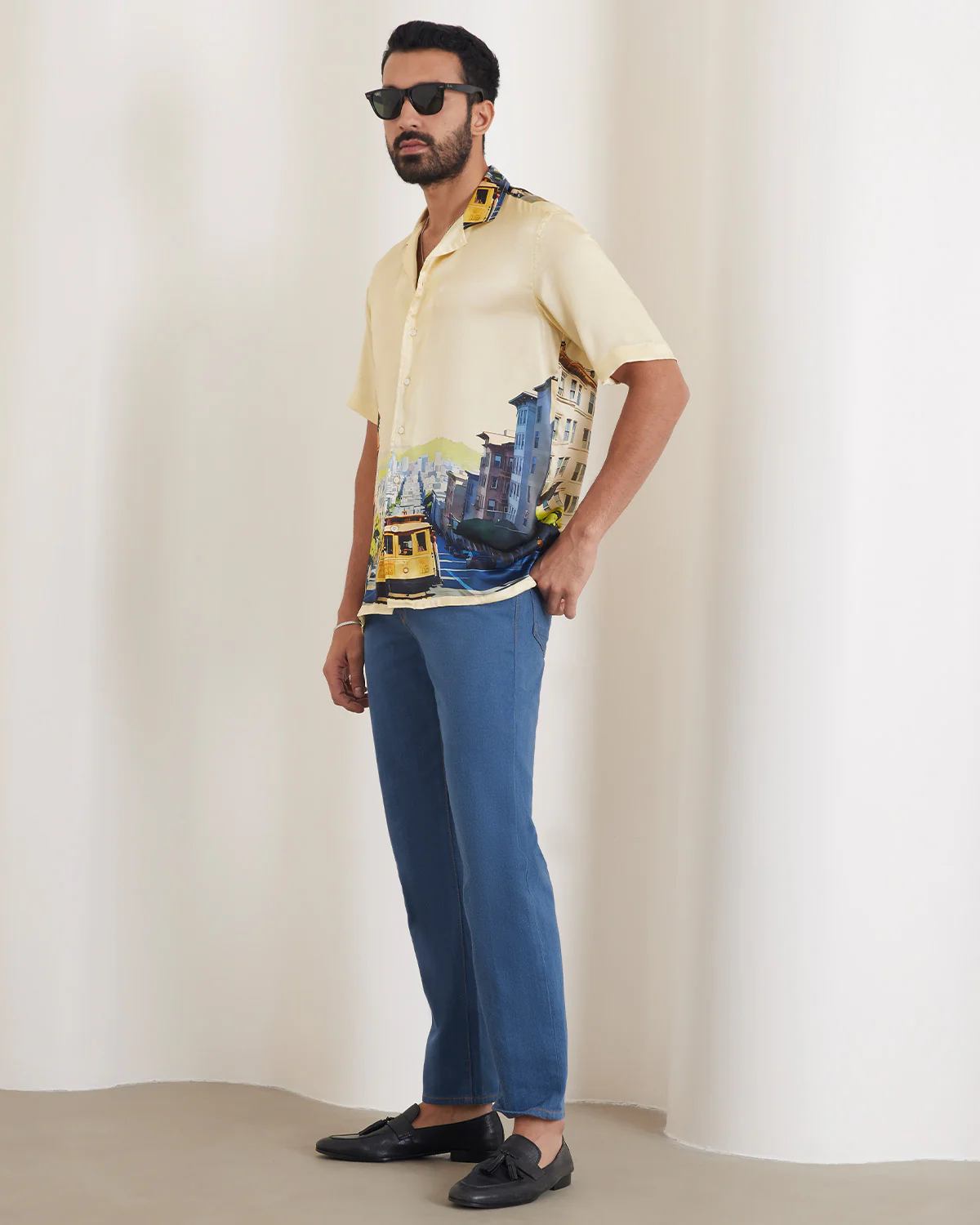 100% Silk Shirt - Basel - Image 4