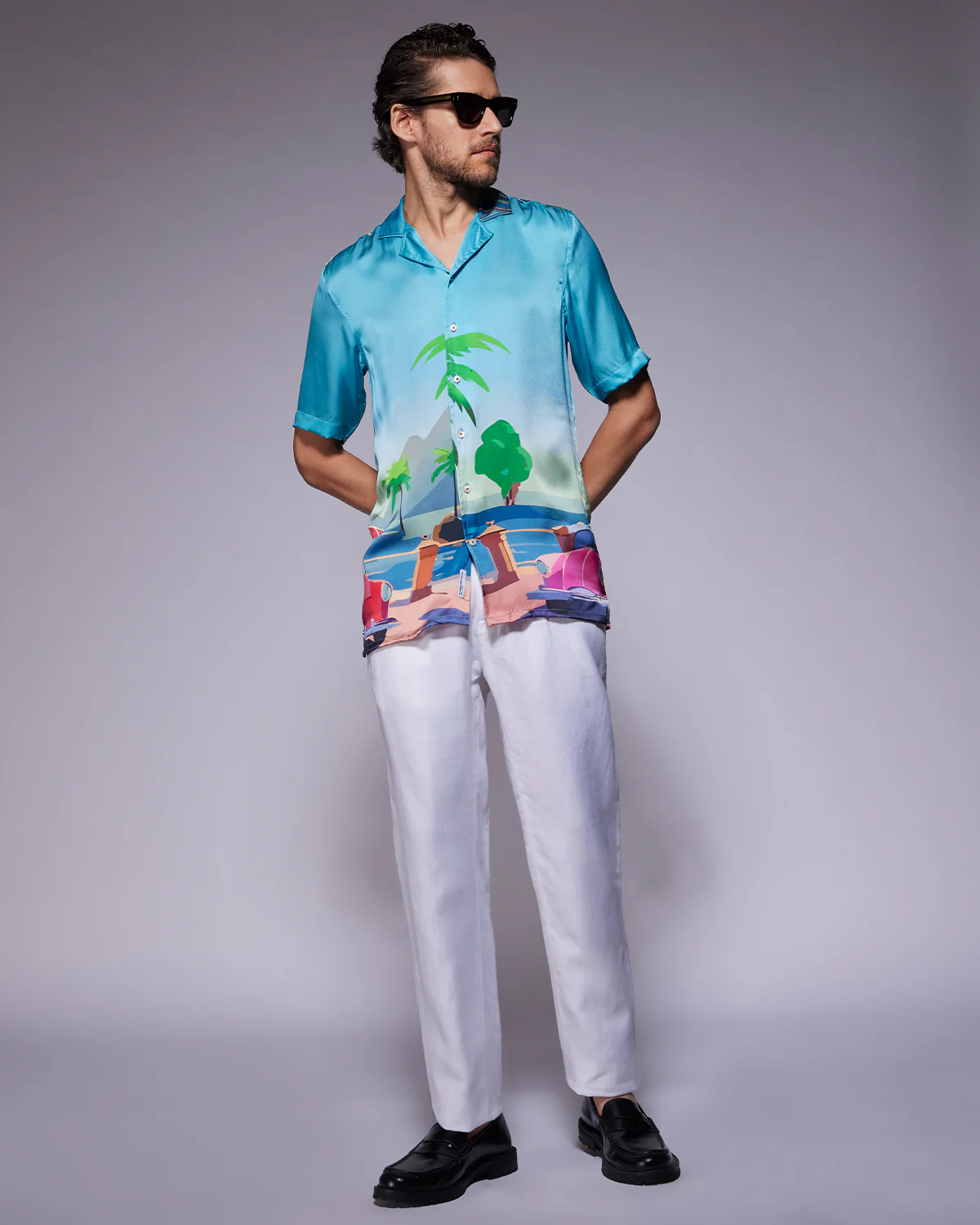 100% Silk Shirt - Montego - Image 3