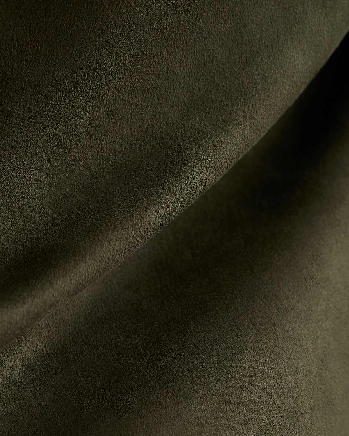 Atelier Stretch Suede Shacket - Olive - Image 5