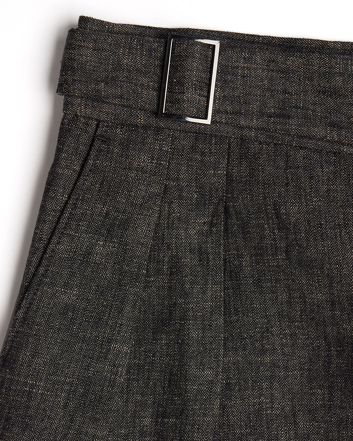Avorio Cotton Linen Neapolitan Dress Pants - Grey - Image 4