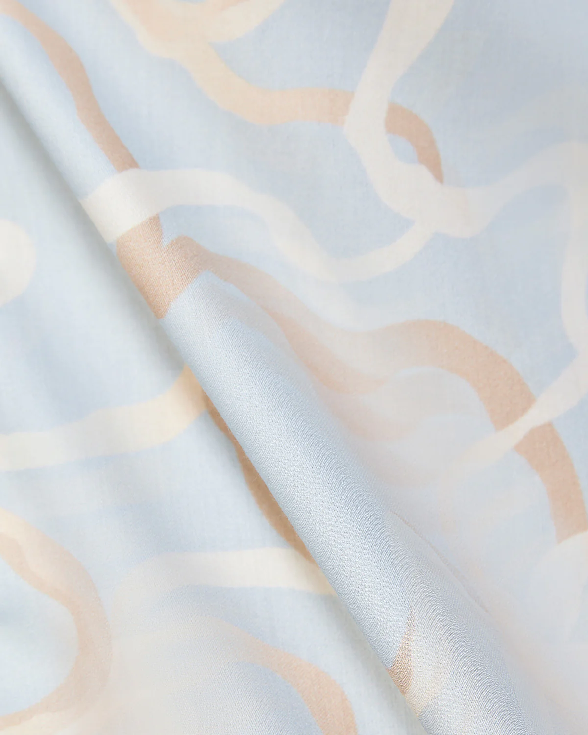 Beige & Blue Line Printed Shirt - Image 6