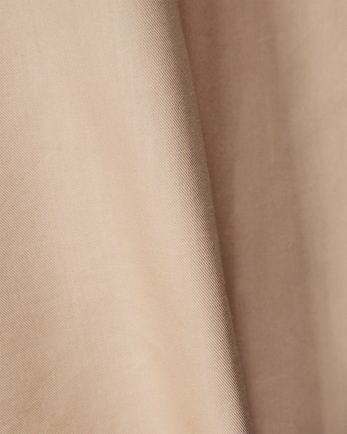 Beige Half-Sleeve Modal Twill Shirt - Image 7