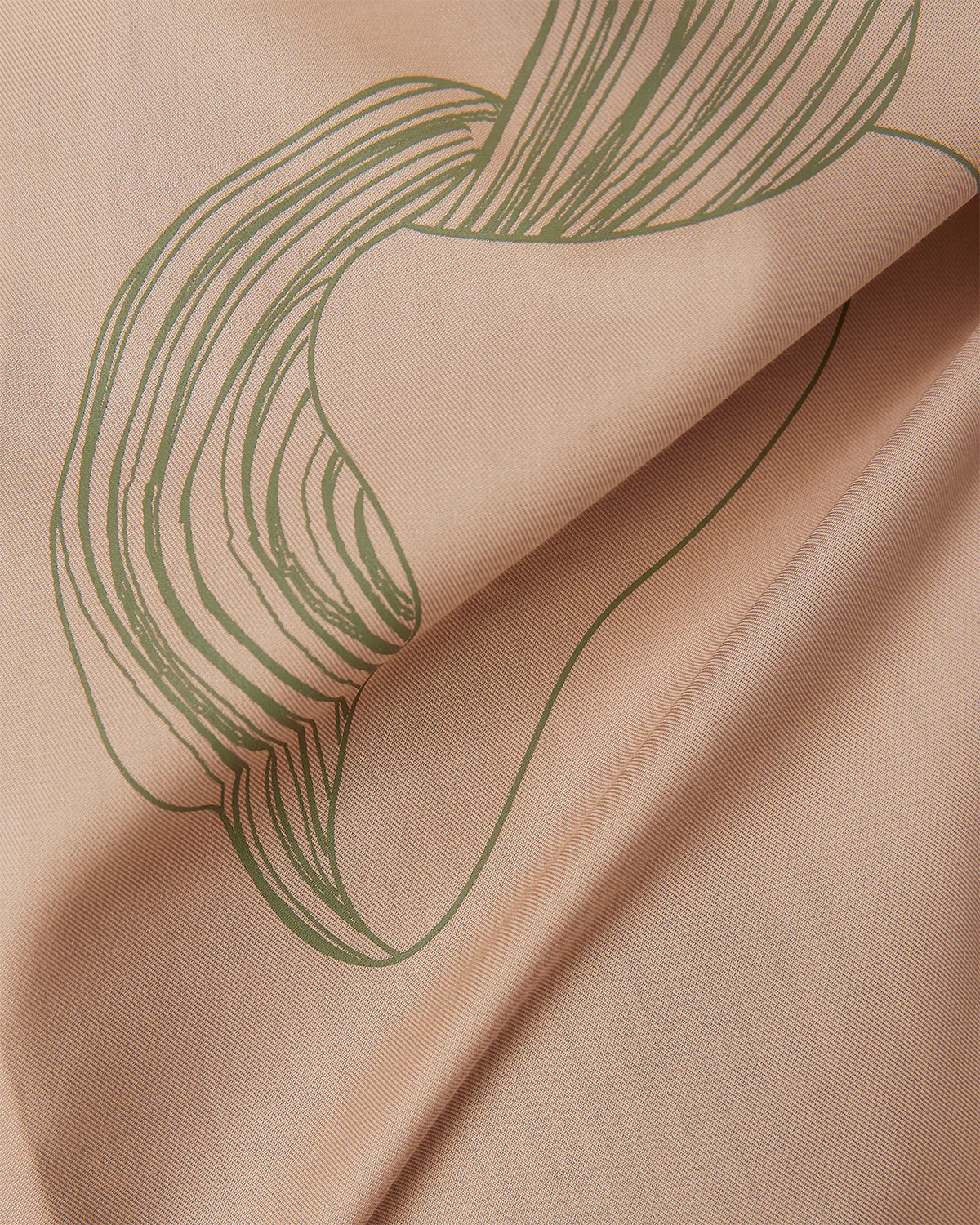 Beige Line Screen Printed Shirt - Image 6