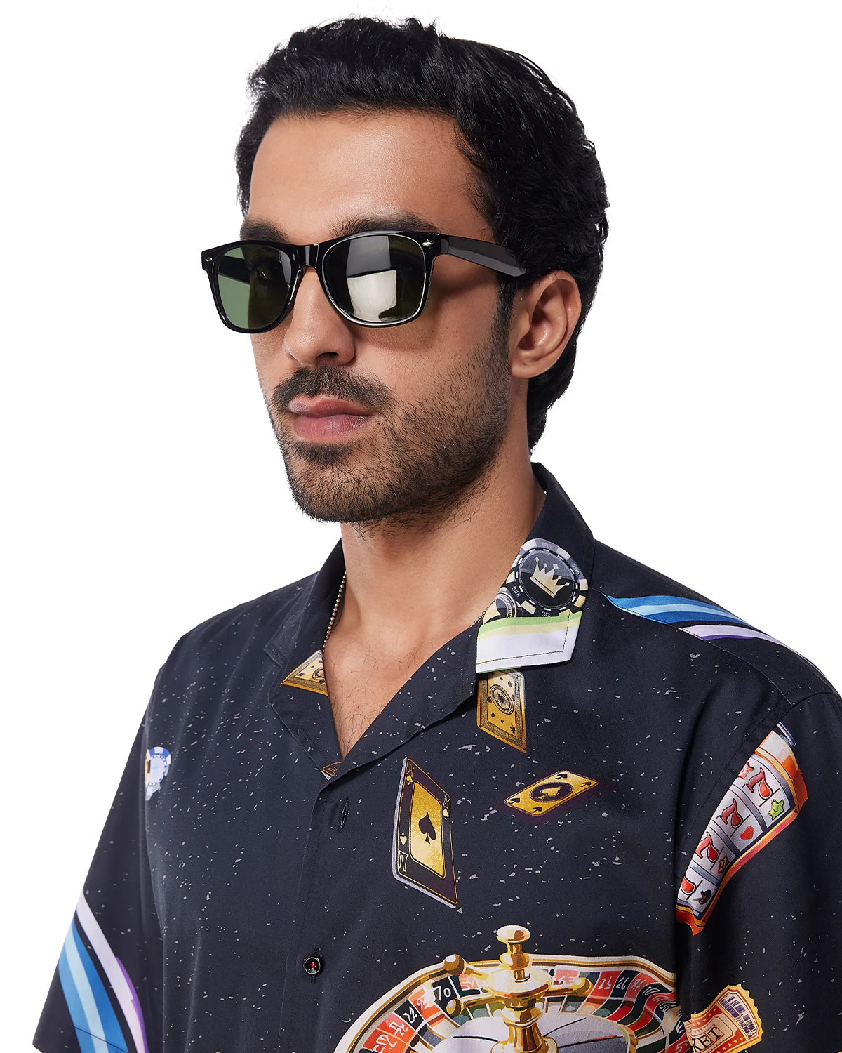 Black Casino Printed Shirt - Image 2