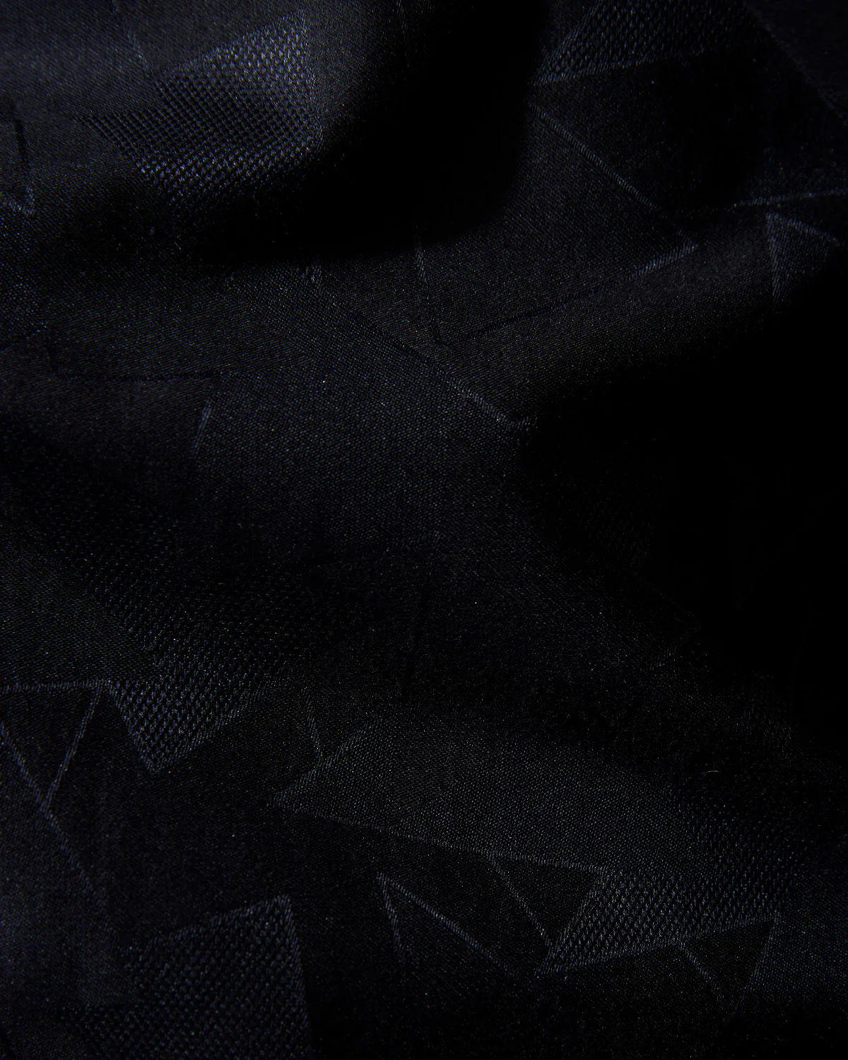 Black Geometric Jacquard Shirt - Image 4