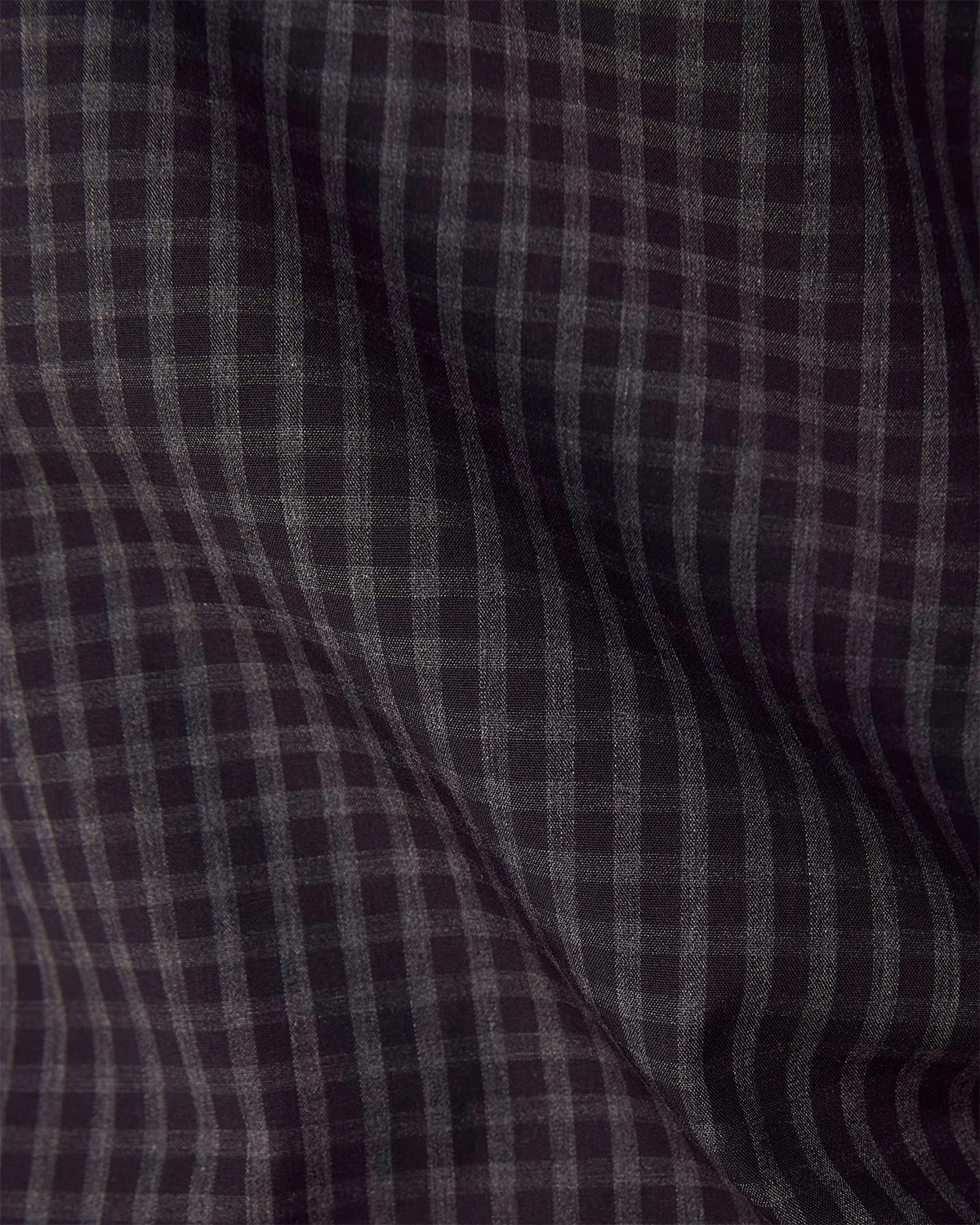 Black & Grey Oxford Checked Shirt - Image 6