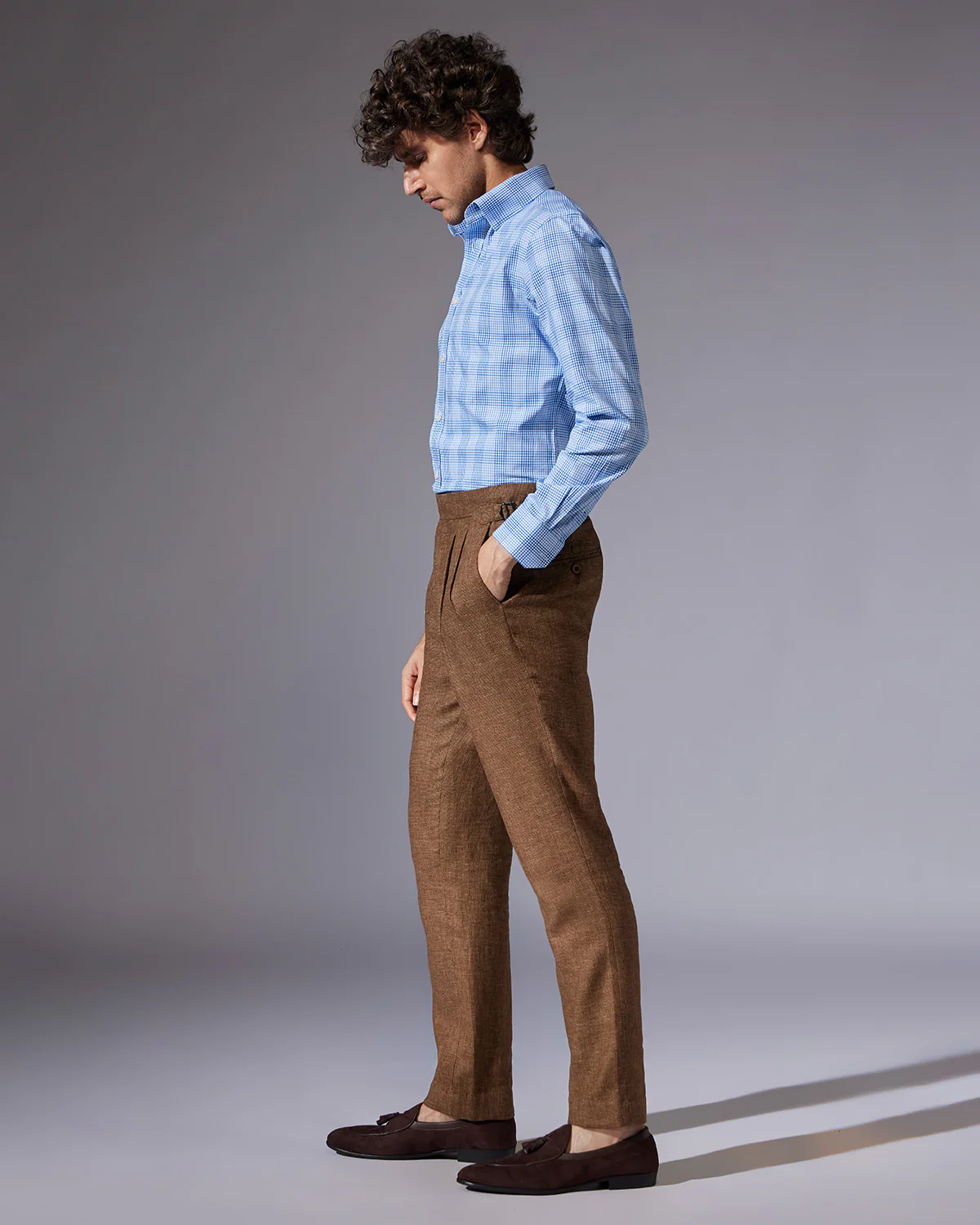 Blue Checked Shirt - Image 4