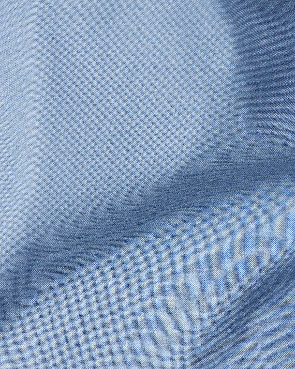 Blue Cotton Blend Oxford Shirt - Image 5