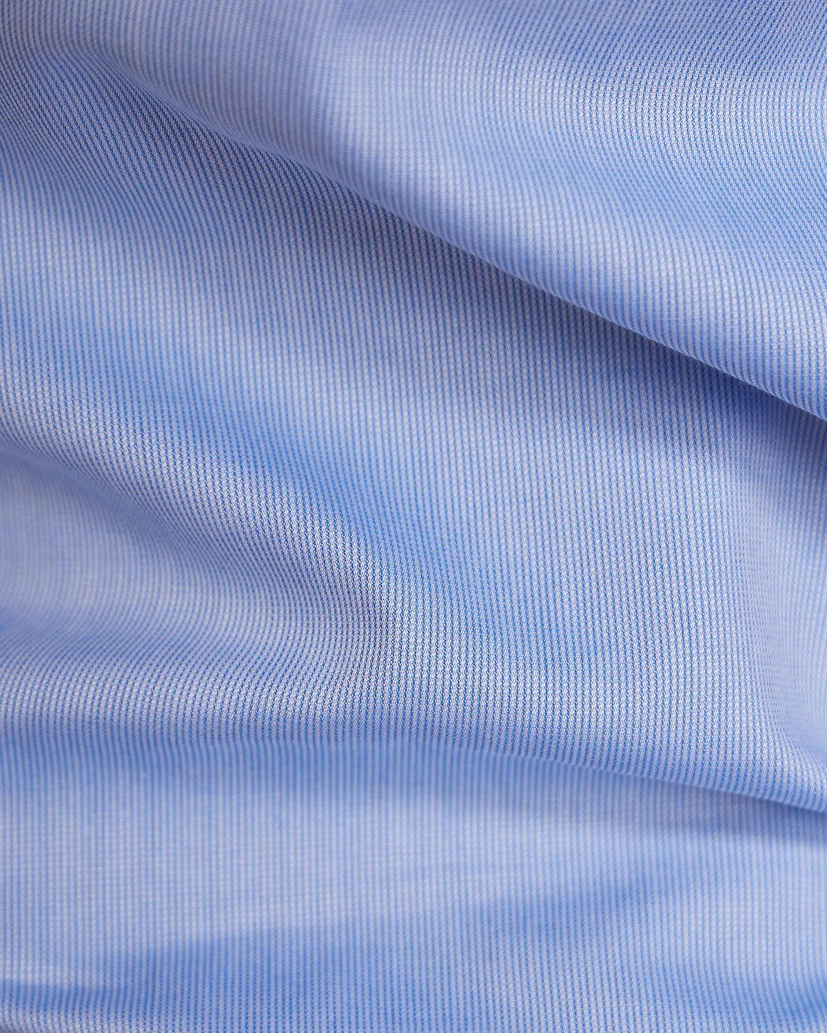Blue Cotton Micro-Dobby Shirt - Image 5