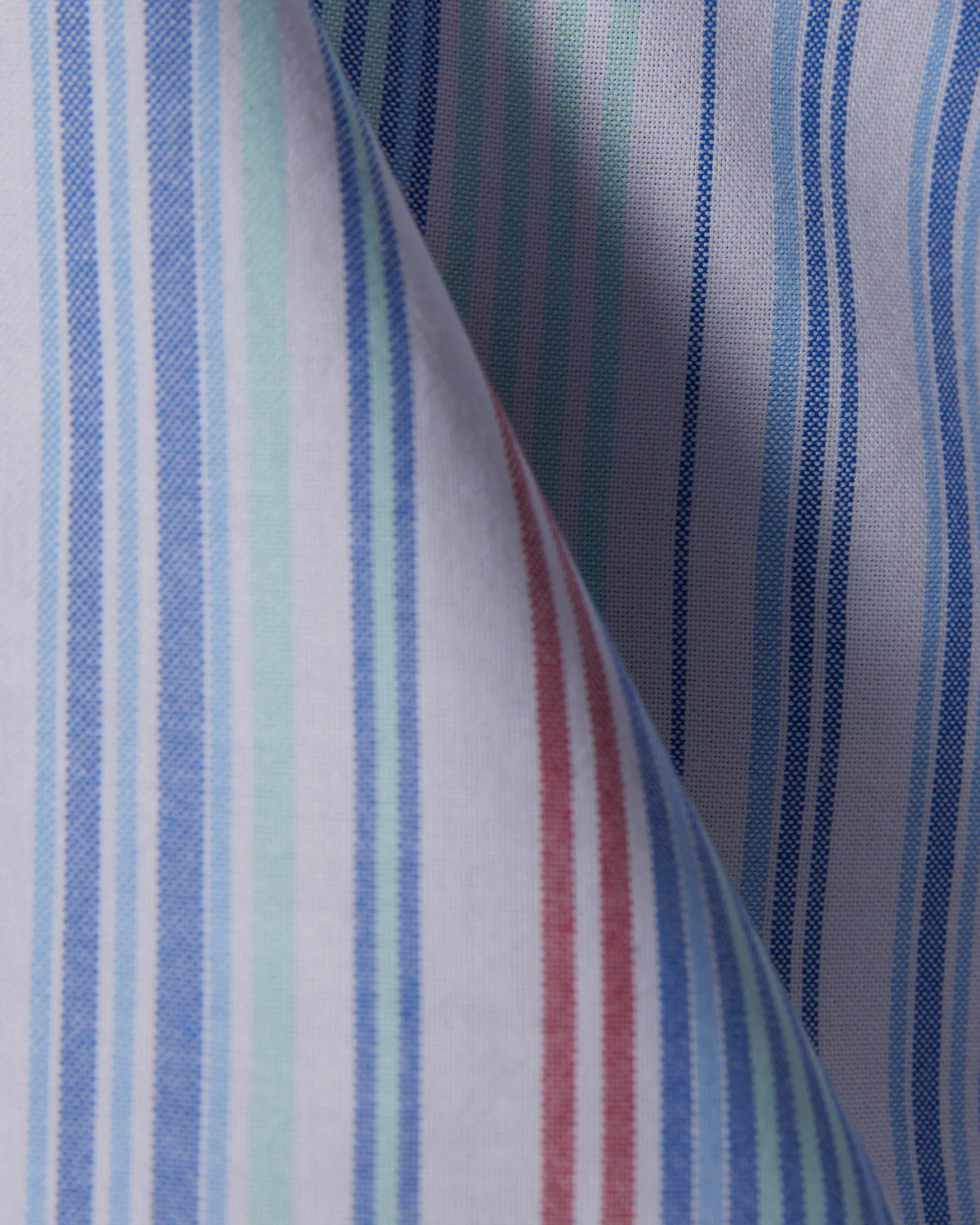 Blue & Green Oxford Striped Shirt - Image 6
