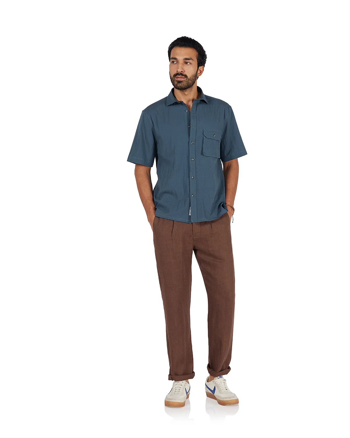 Blue Seersucker Shirt - Image 3