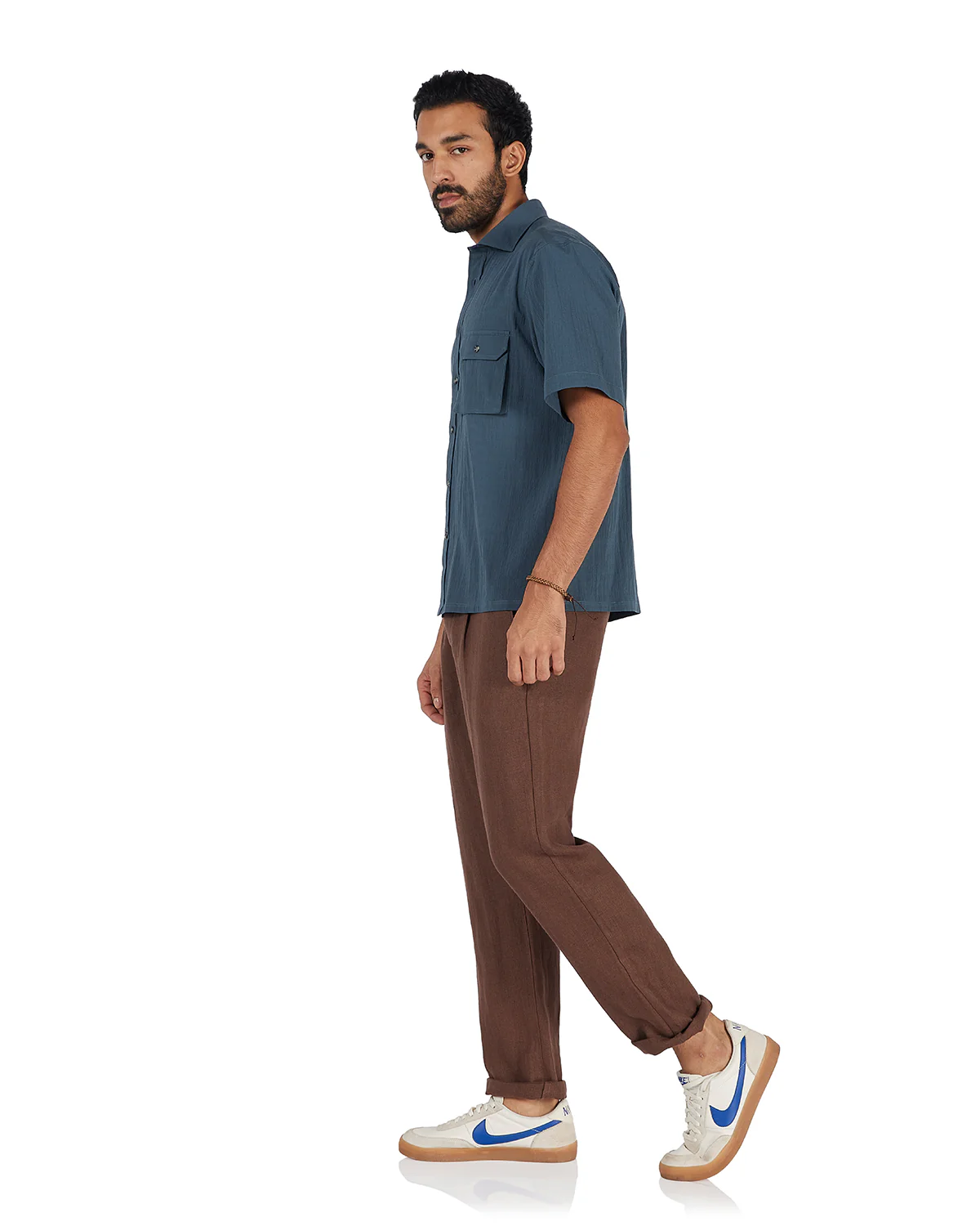 Blue Seersucker Shirt - Image 4