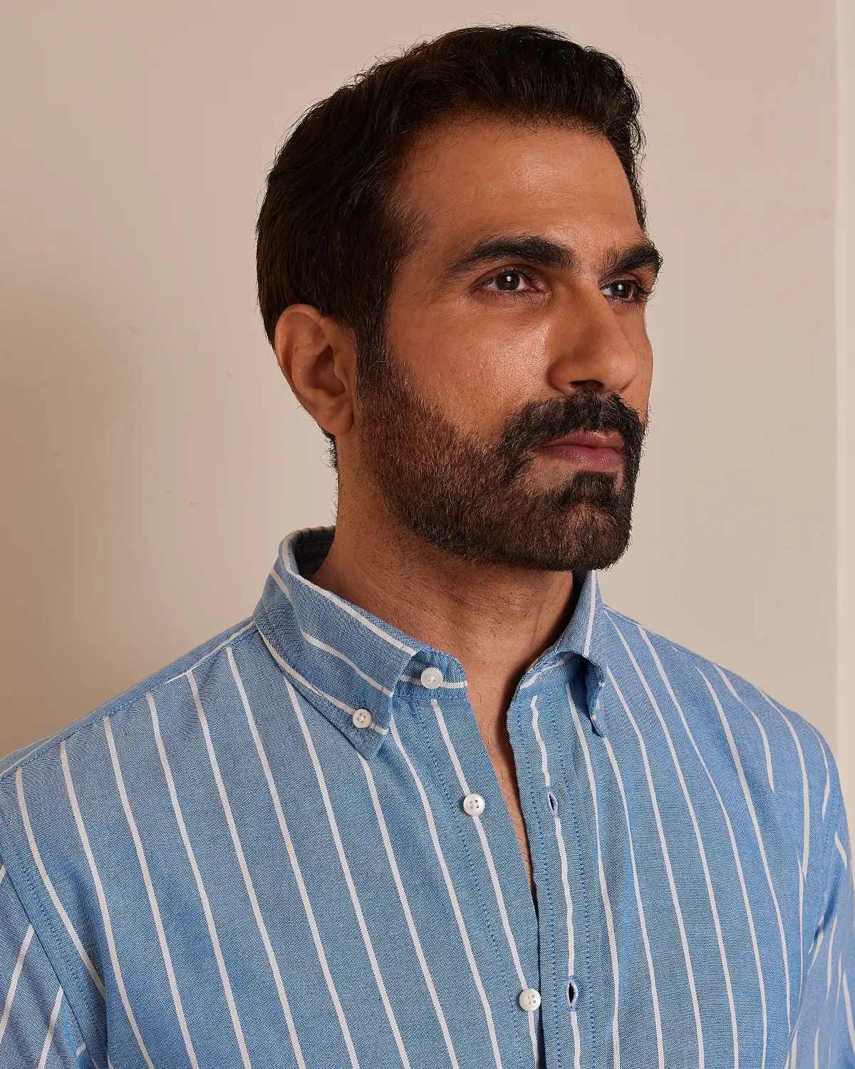Blue & White Oxford Striped Shirt - Image 2