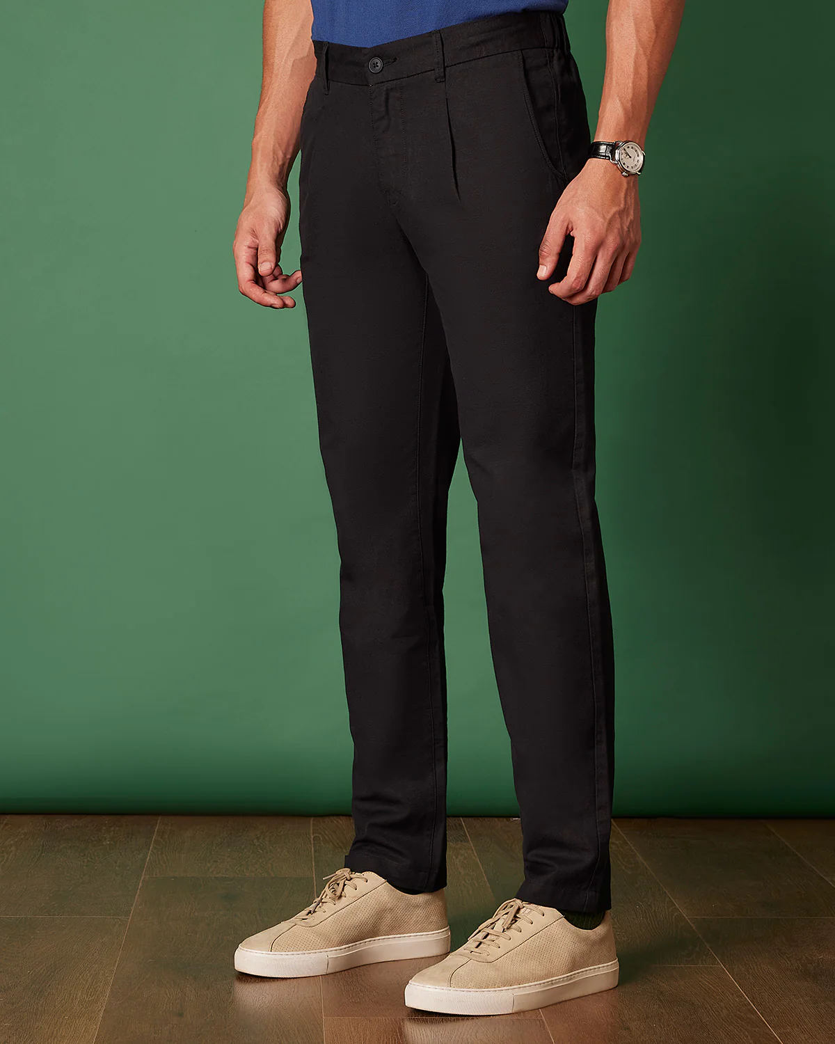 Breezescape Cotton Linen Pants - Black - Image 9