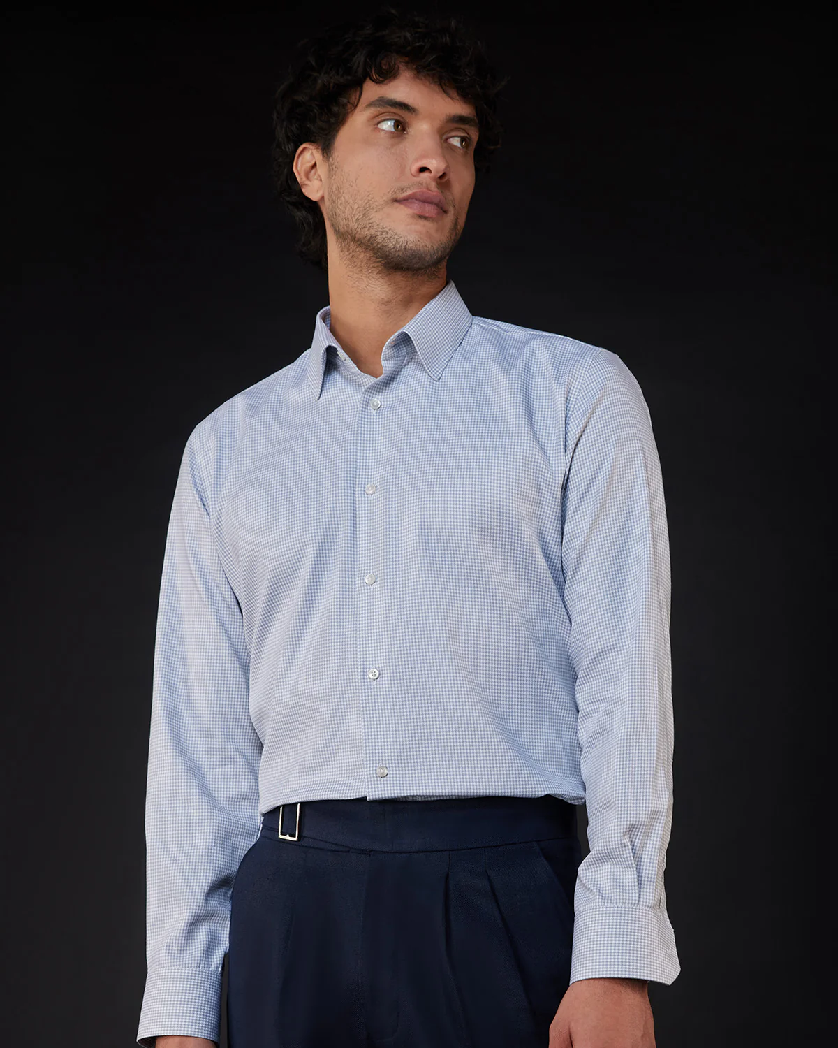 Grey Houndstooth Shirt - Image 2