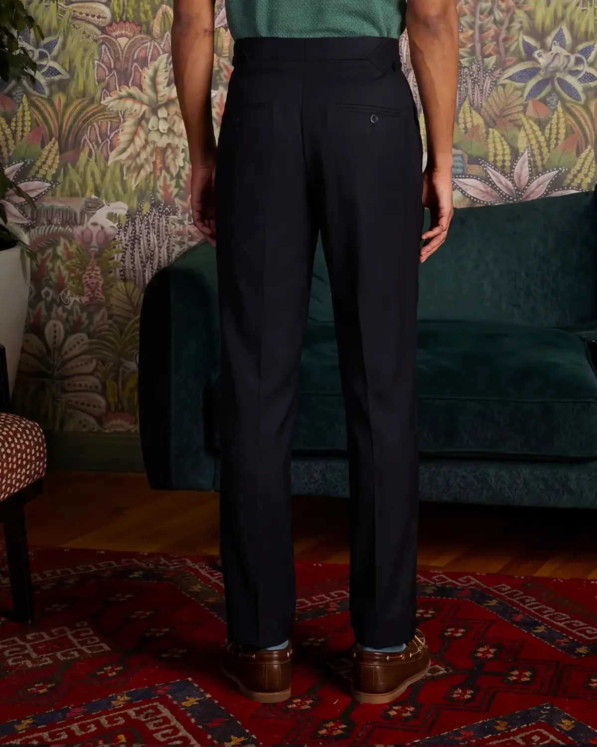 Cascade Relaxed Neapolitan Dress Pants – Black - Image 2
