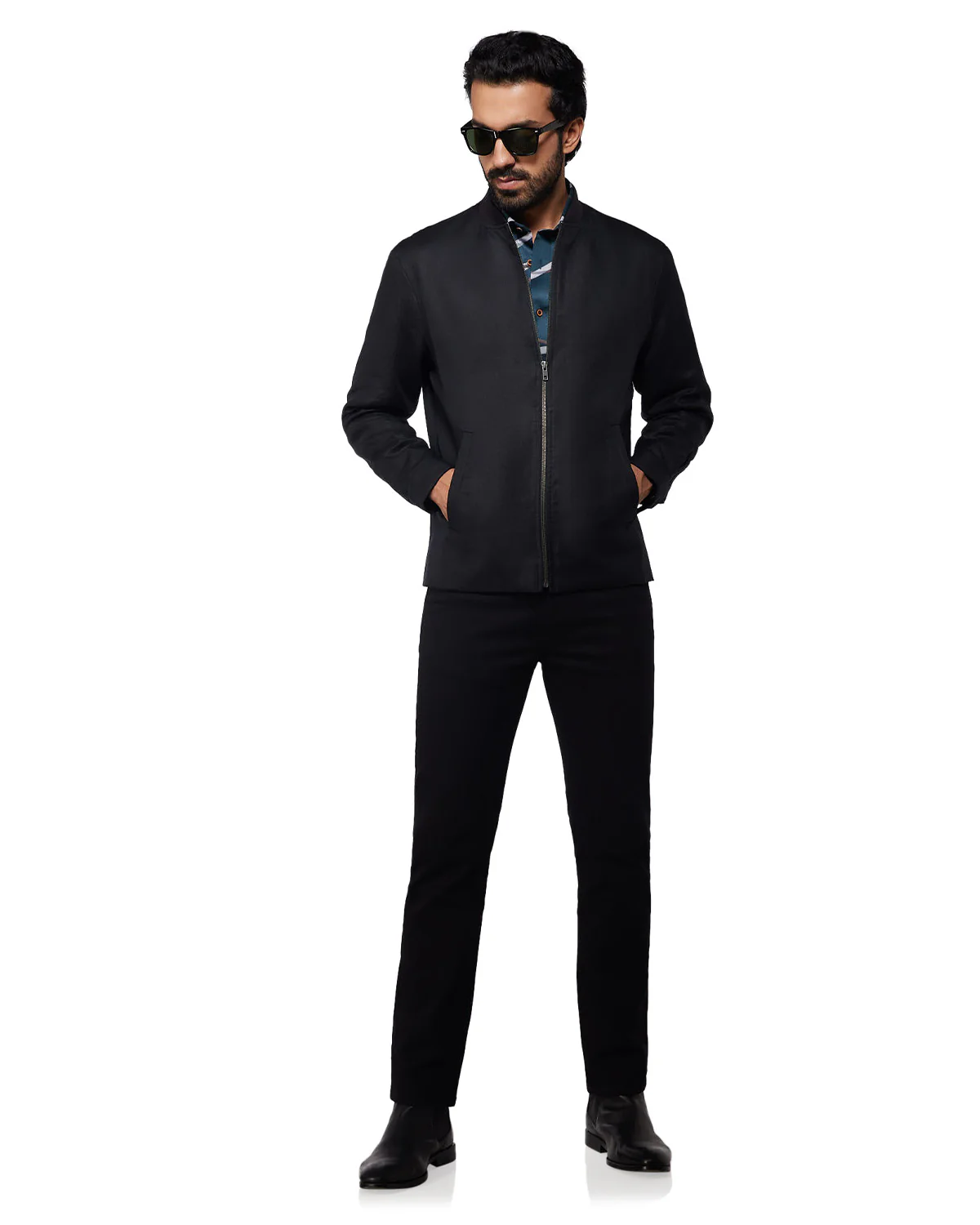 Cavallo 100% Linen Jacket - Black - Image 4
