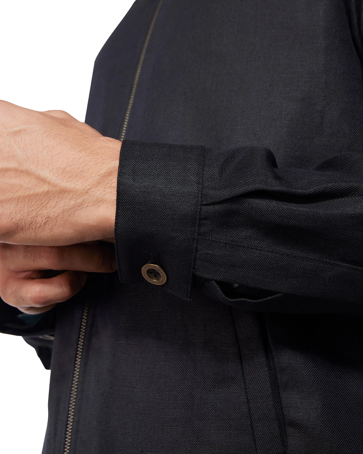 Cavallo 100% Linen Jacket - Black - Image 8