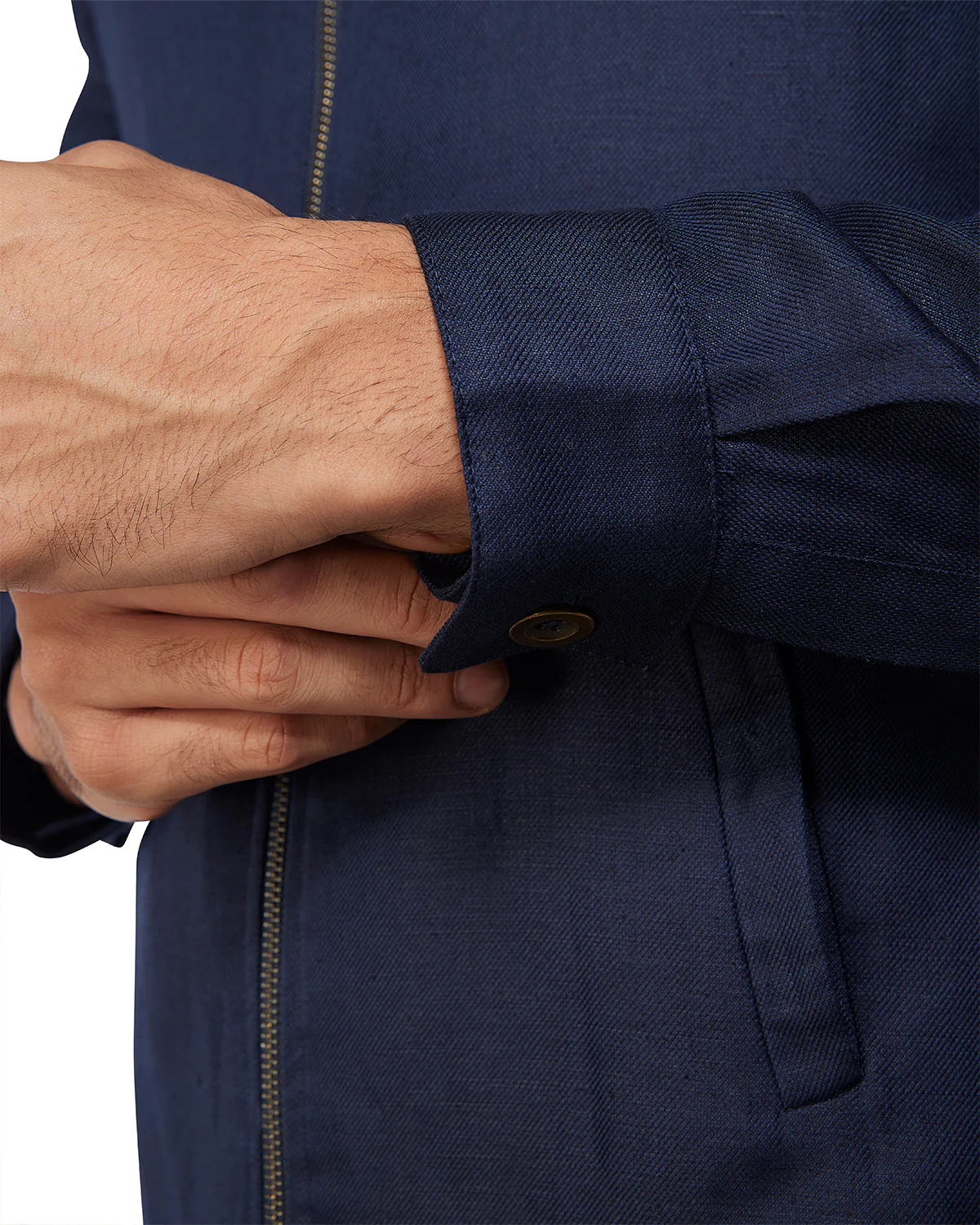 Cavallo 100% Linen Jacket - Navy - Image 6