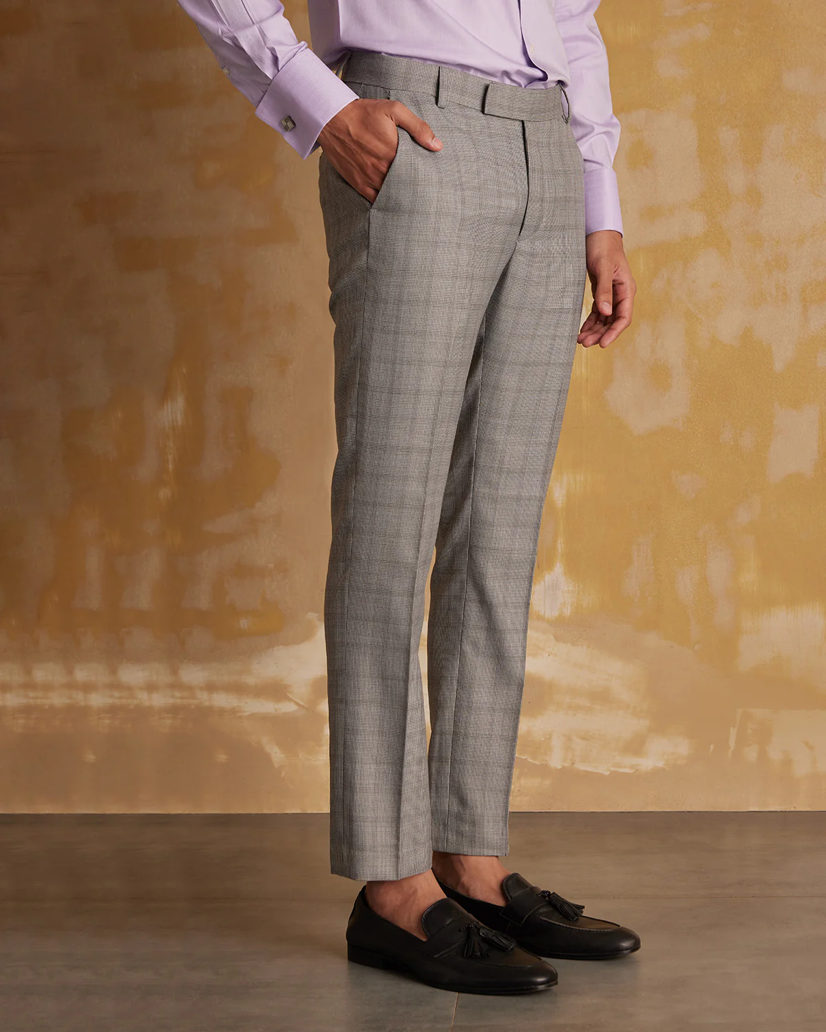 Checkmate Blended Wool Dress Pants - Grey - Image 2