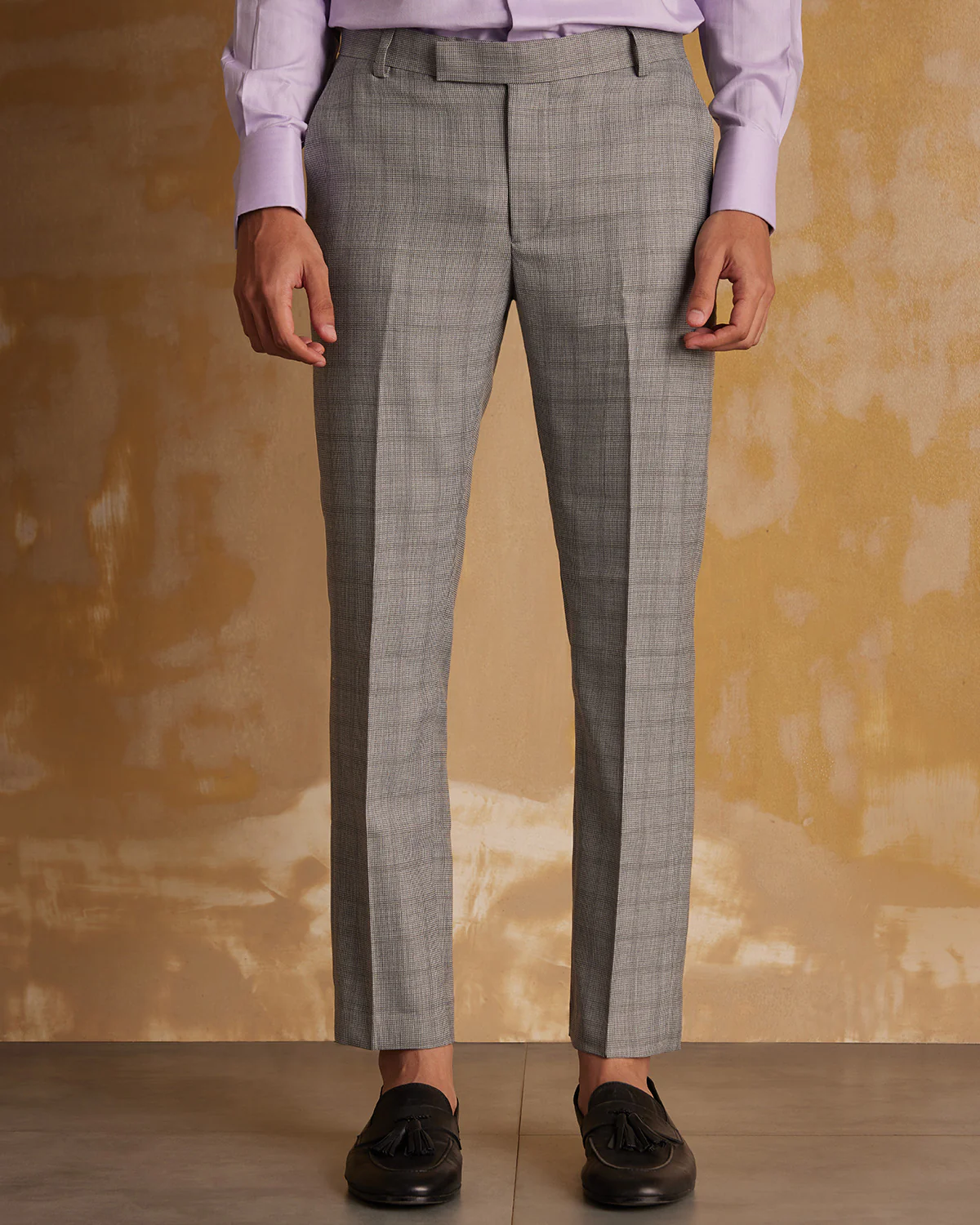 Checkmate Blended Wool Dress Pants - Grey - Image 3