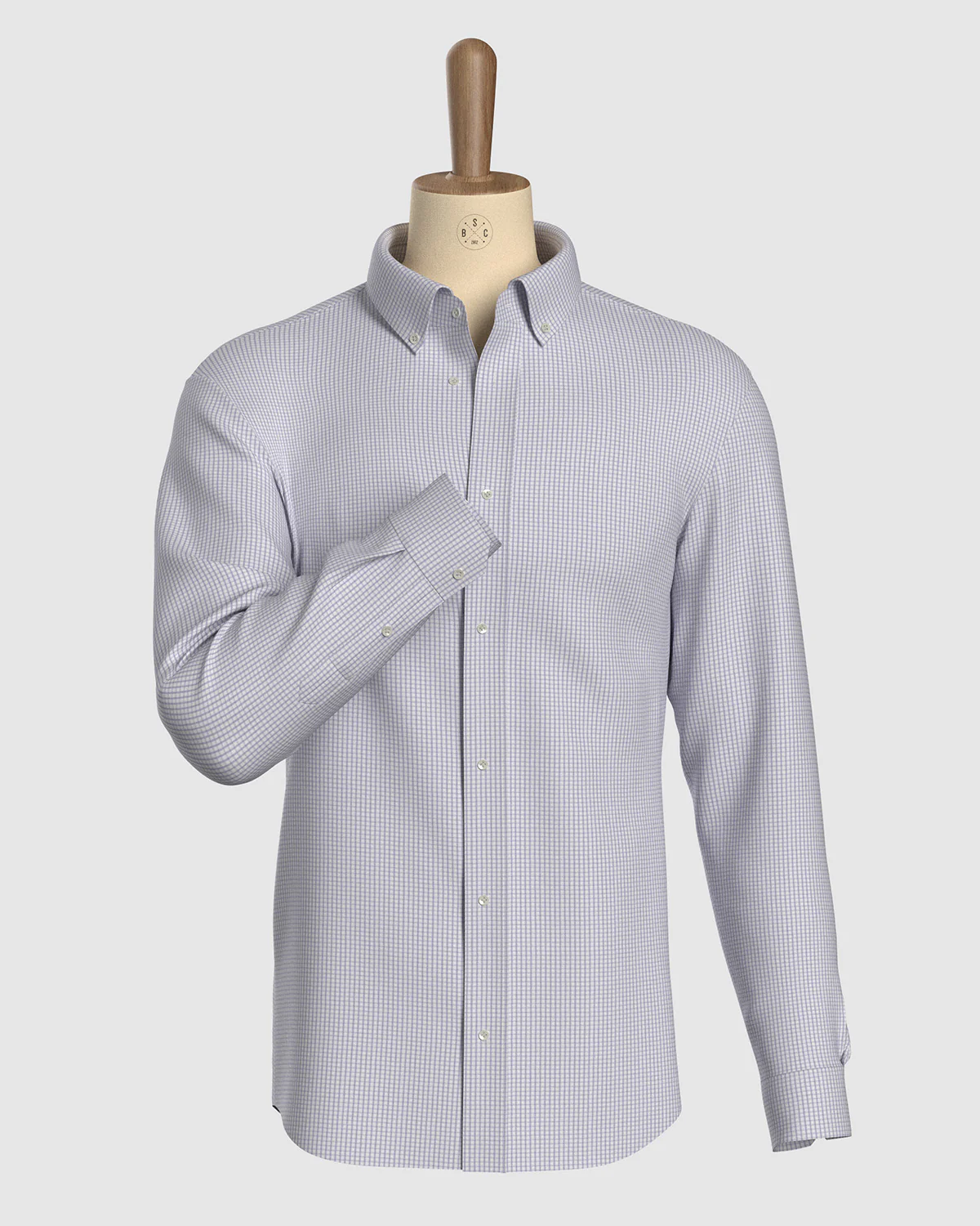 Clarion Gingham Checked Shirt - Purple - Image 2