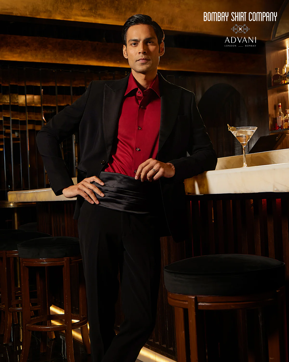 Concord Peak Lapel Blazer - Black - Image 2