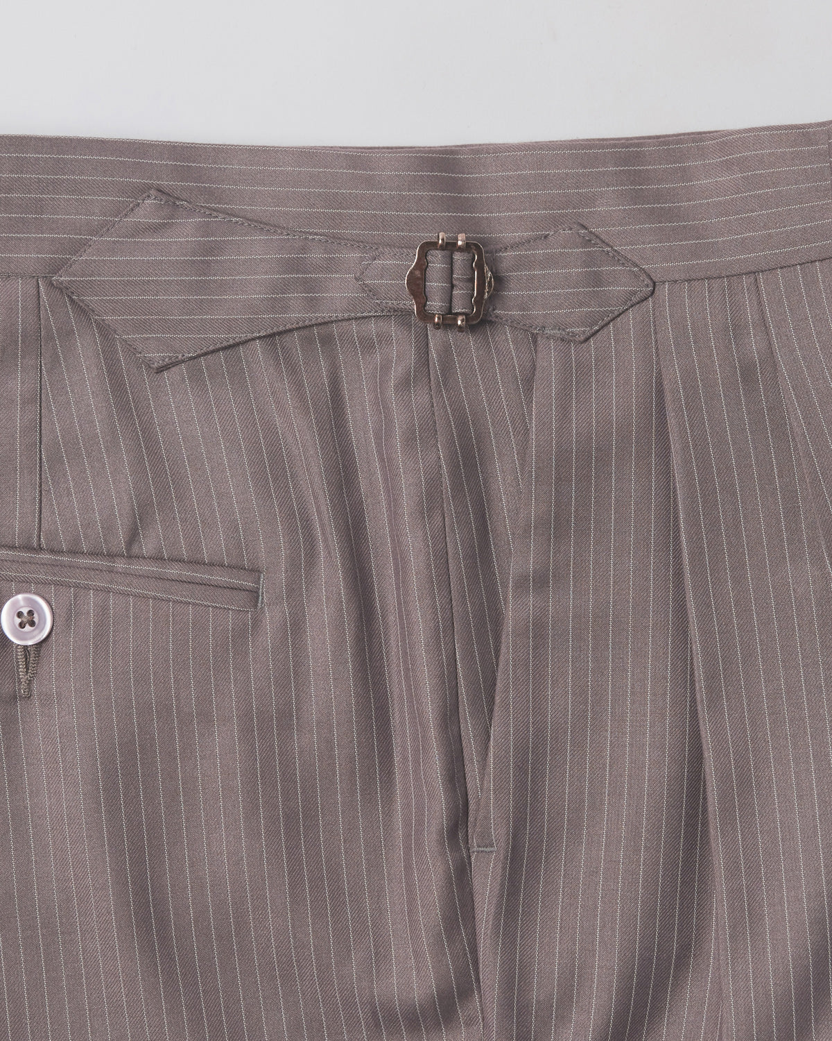 Concord Striped Neapolitan Dress Pants - Grey - Image 4