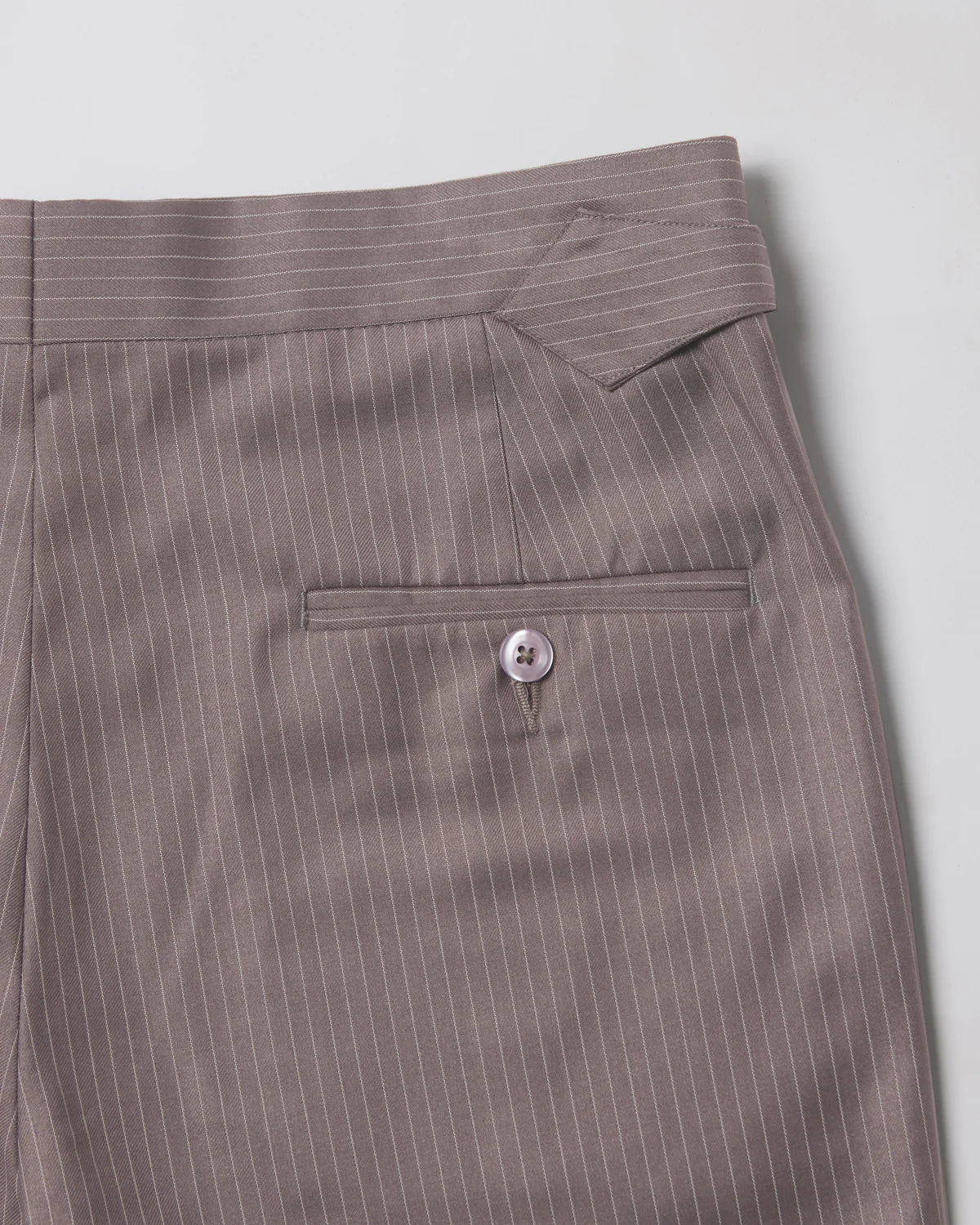 Concord Striped Neapolitan Dress Pants - Grey - Image 6