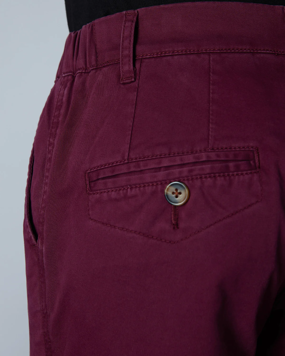 Cosmic Casual Stretch Chinos - Maroon - Image 4