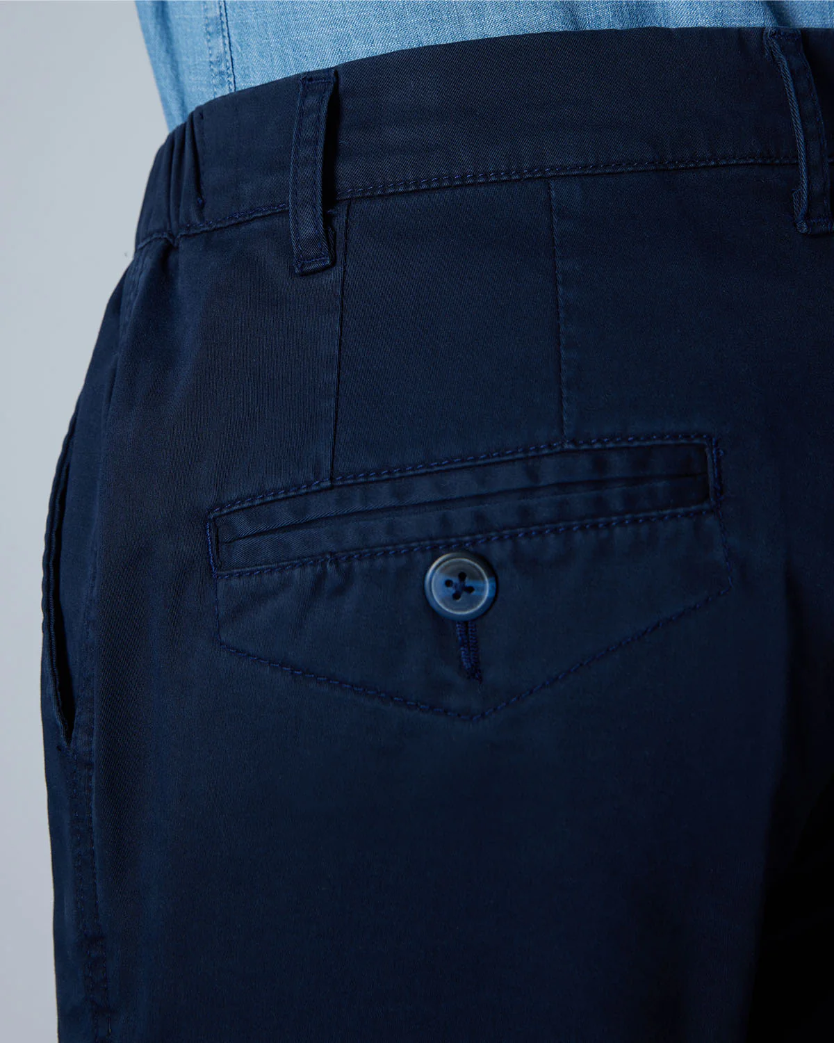 Cosmic Casual Stretch Chinos - Navy - Image 5