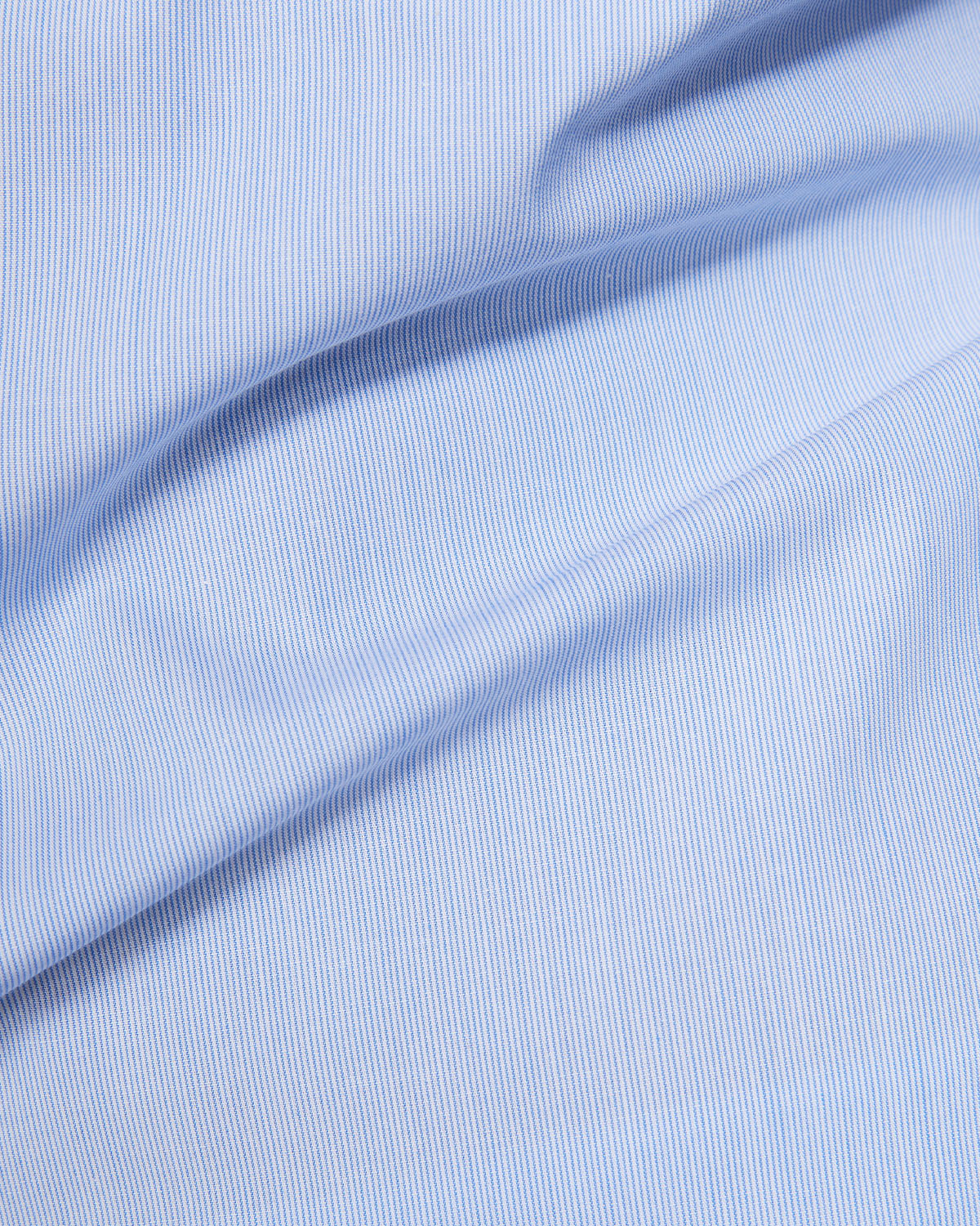 Cotton Pinstriped Shirt - Blue & White - Image 5