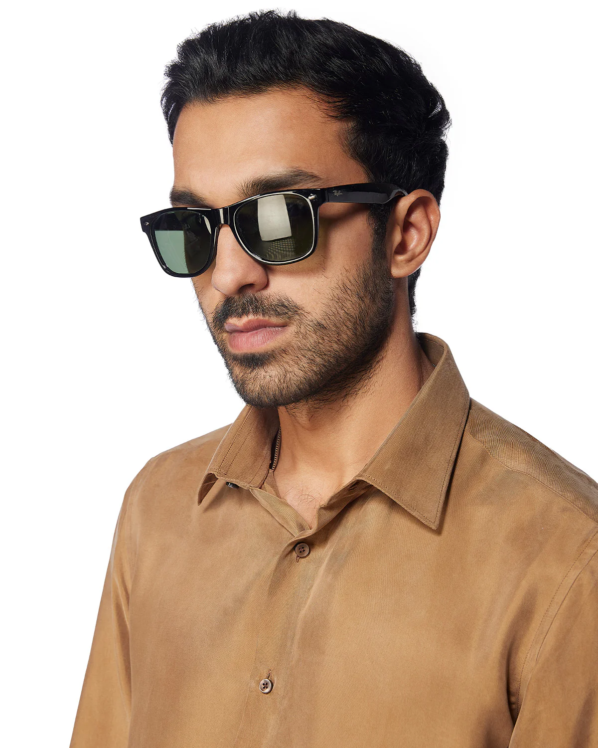 Cupro Twill Shirt - Brown - Image 2