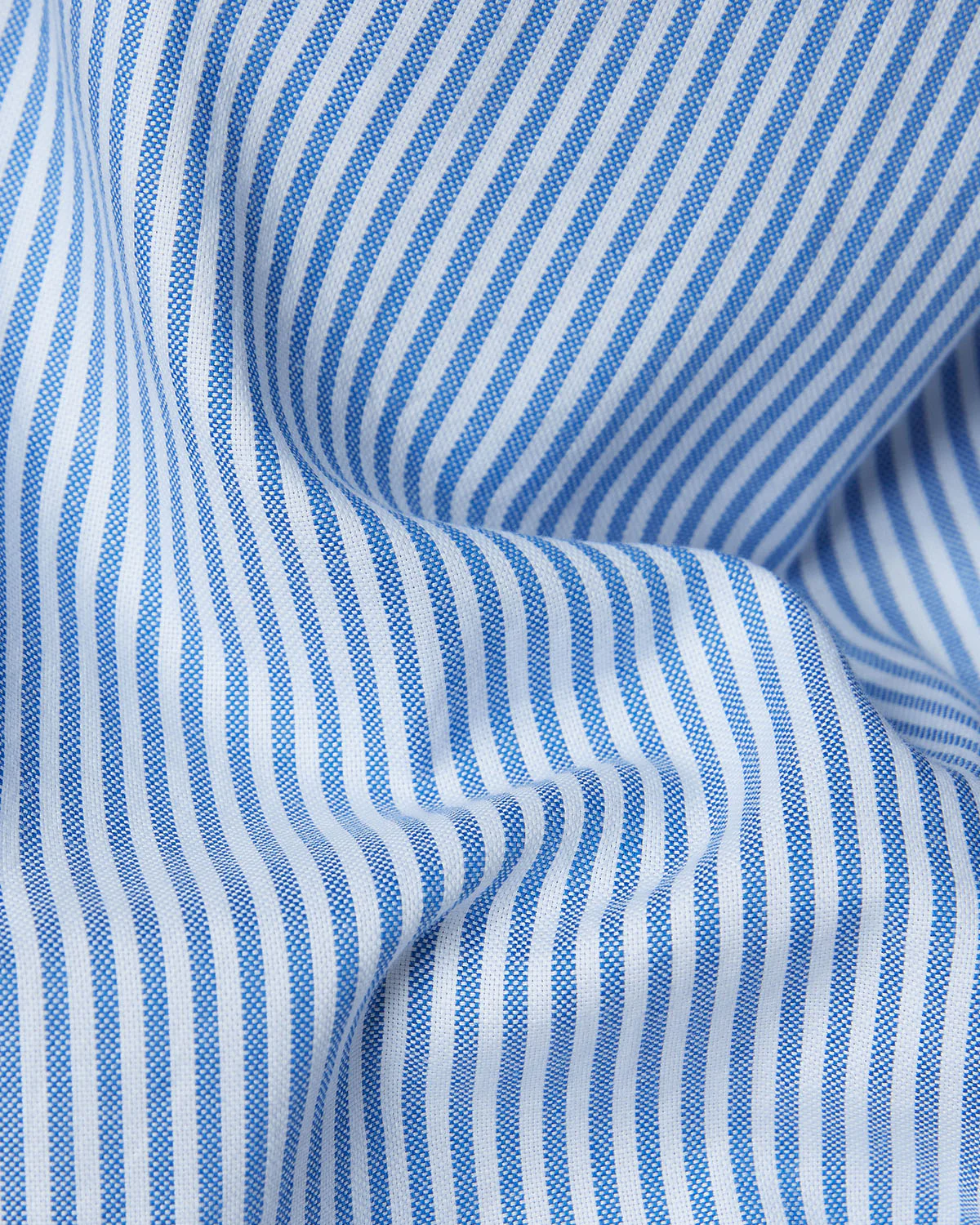 Dark Blue Oxford Striped Shirt - Image 4