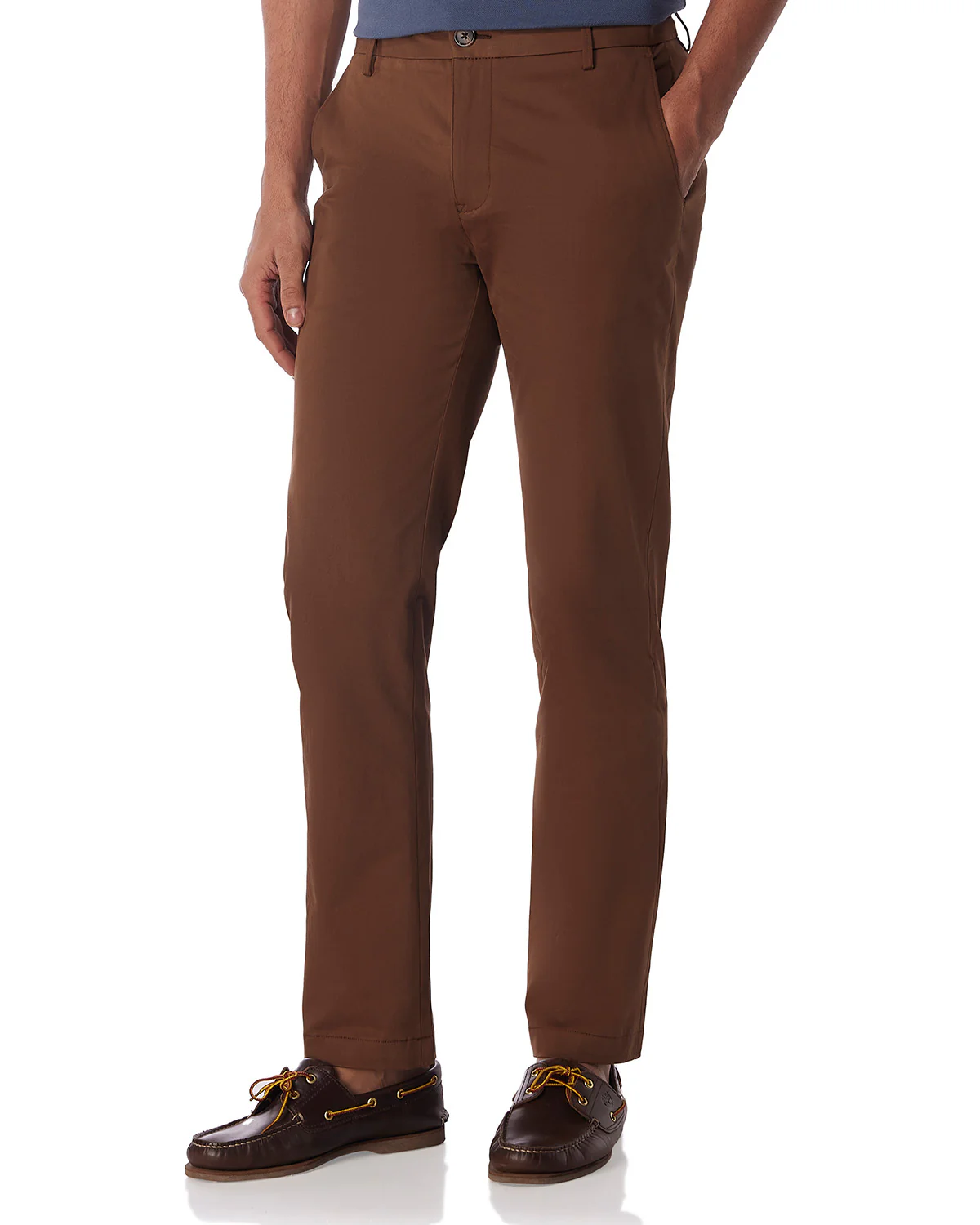 Elevate Everyday Stretch Chinos - Brown - Image 4