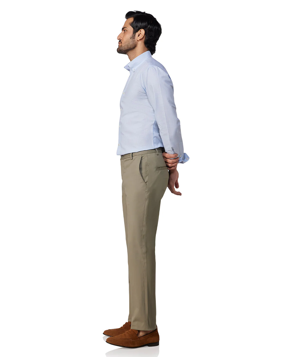 Elevate Everyday Stretch Chinos - Light Olive - Image 5