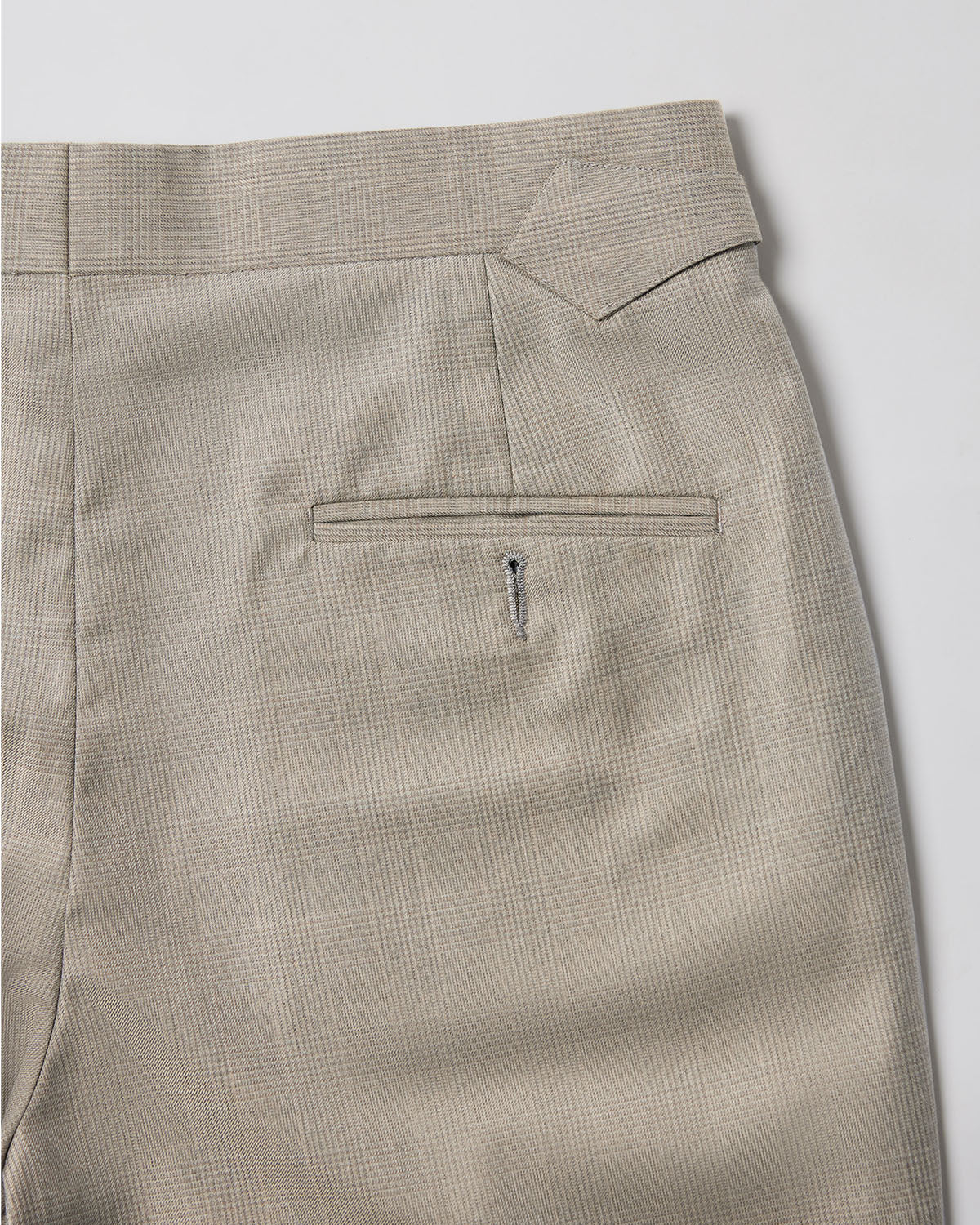 Empyrean Checked Neapolitan Dress Pants - Beige - Image 5