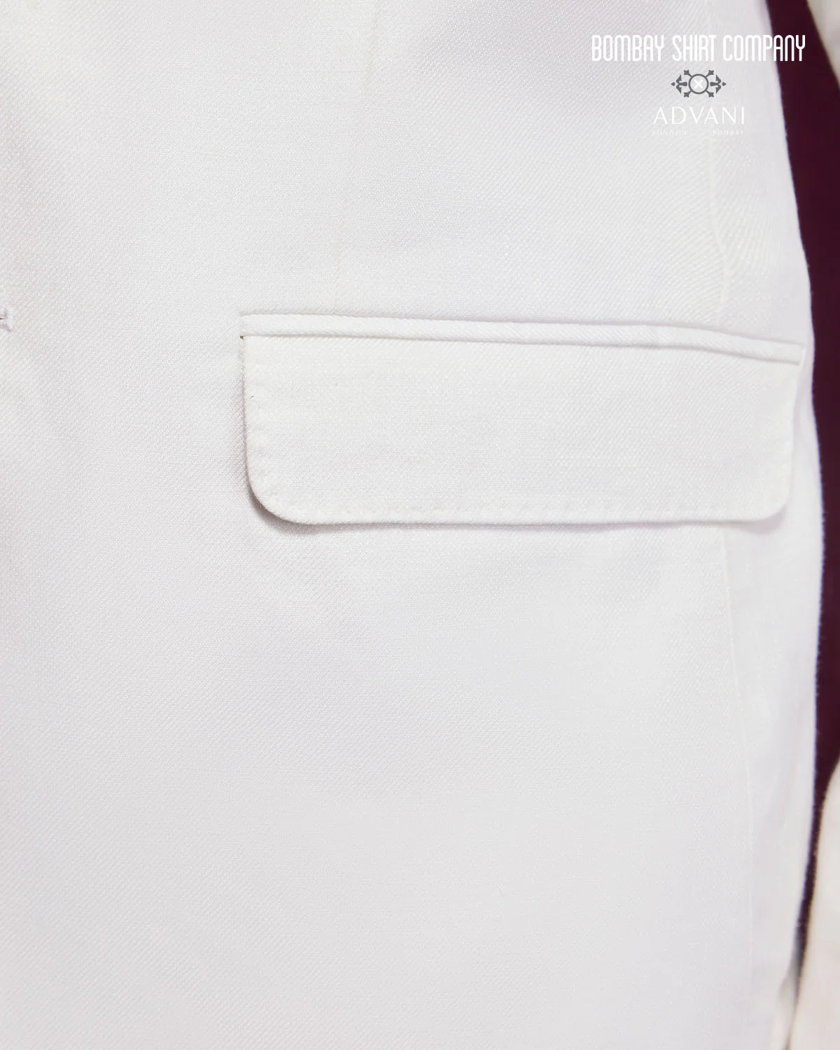 Encore 100% Linen Notched Collar Blazer - Cream - Image 7