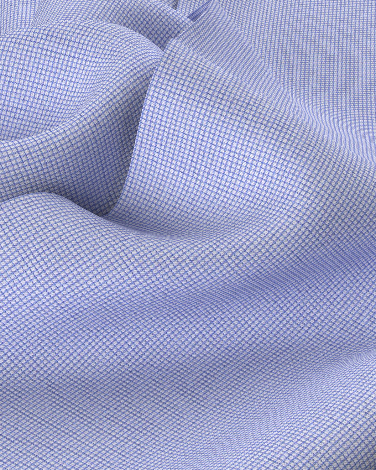 Eversley Twill Micro Checked Shirt - Light Blue - Image 4