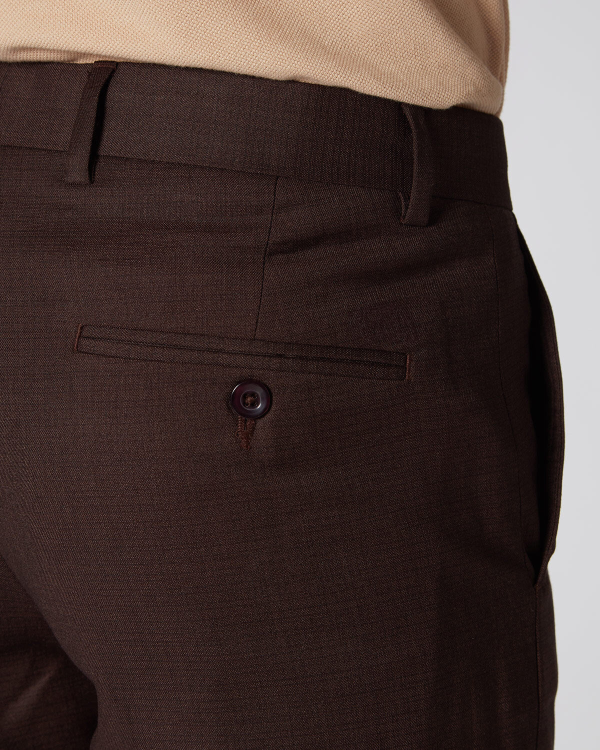 Executive Dress Pants - Brown - Image 5