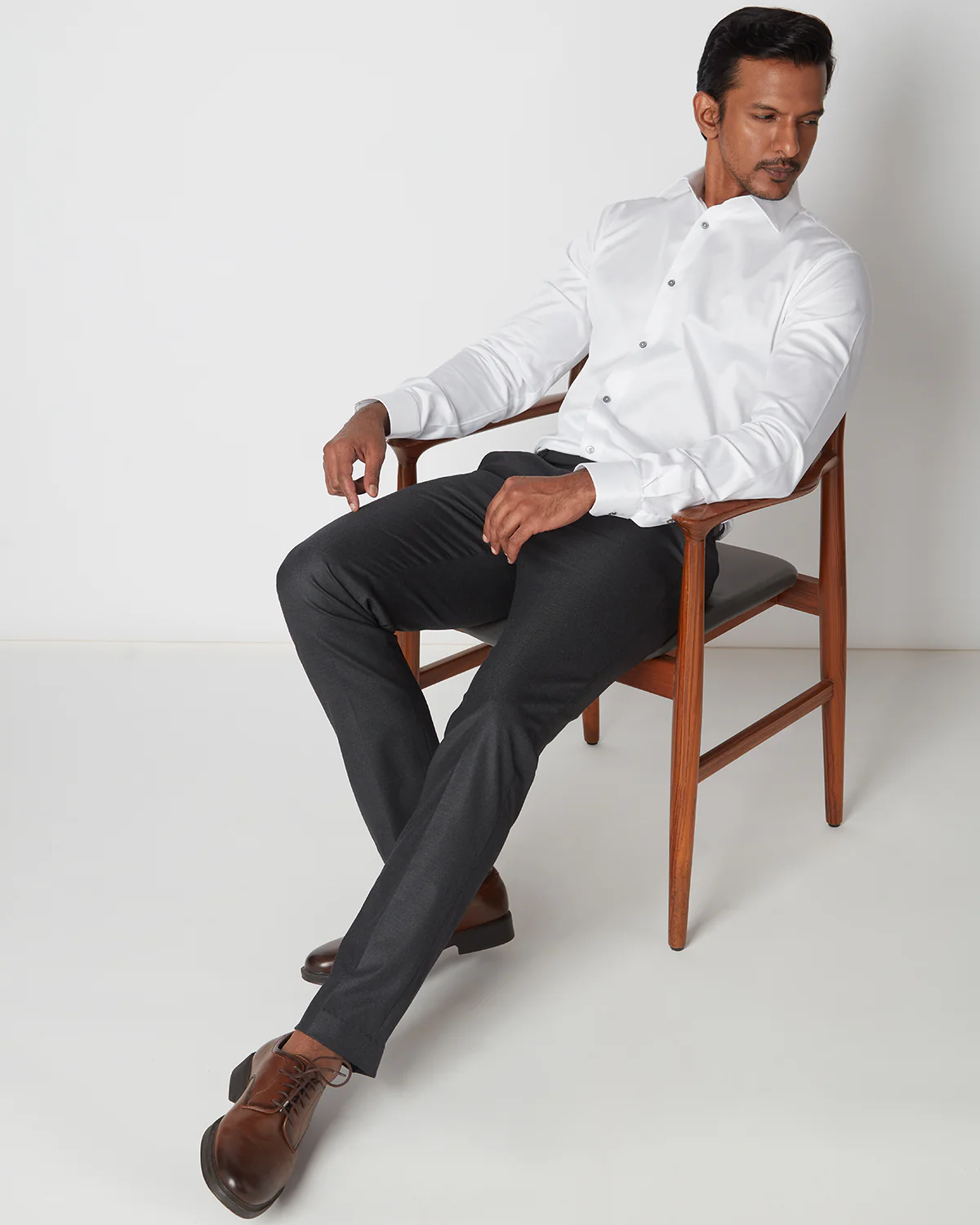 Executive Dress Pants - Dark Grey - Image 4