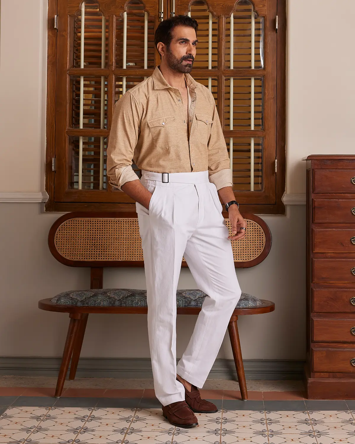 Fawn Cotton Corduroy Shirt - Image 5