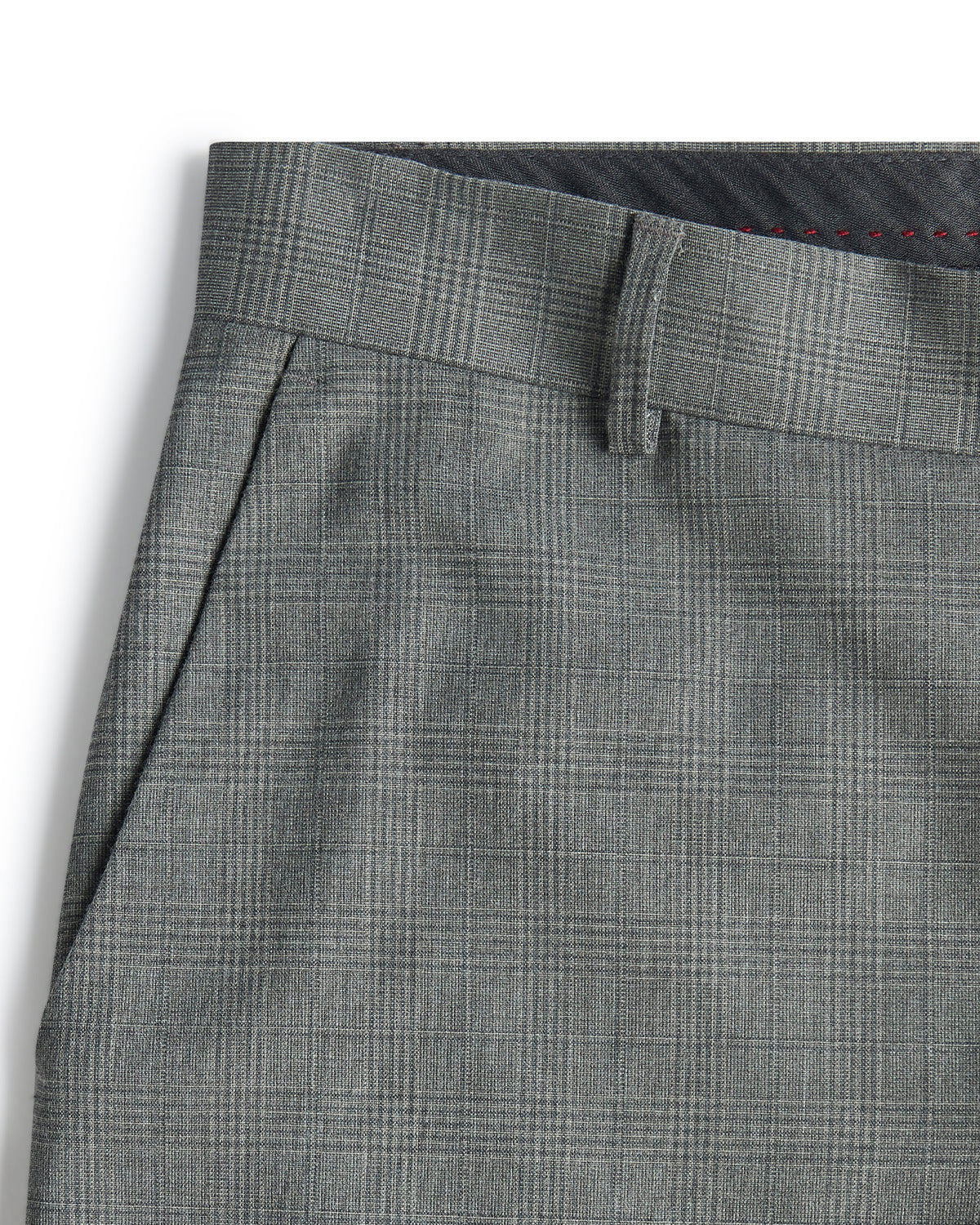 Ferro Checked Dress Pants - Grey - Image 2