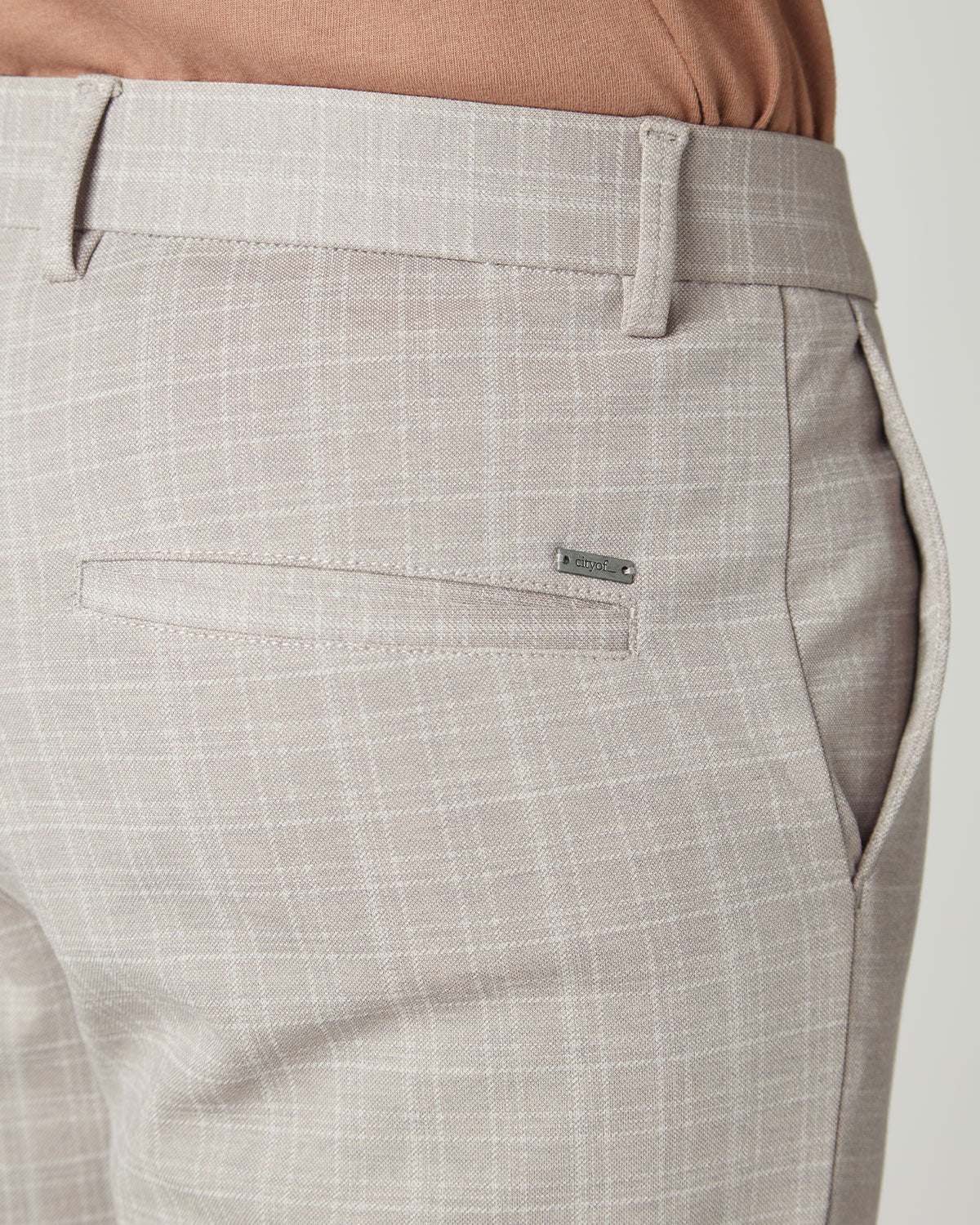 Flex 4-Way Stretch Knit Pants - Beige - Image 5