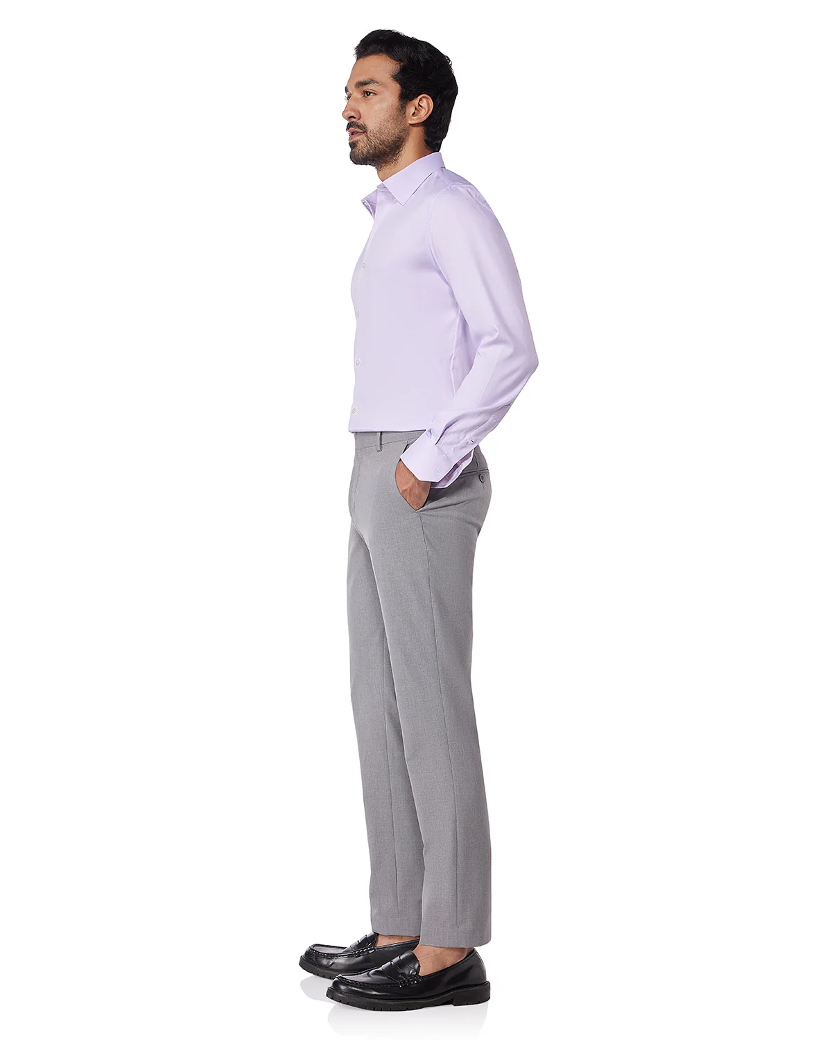 Flux 4-way Stretch Dress Pants - Light Grey - Image 3